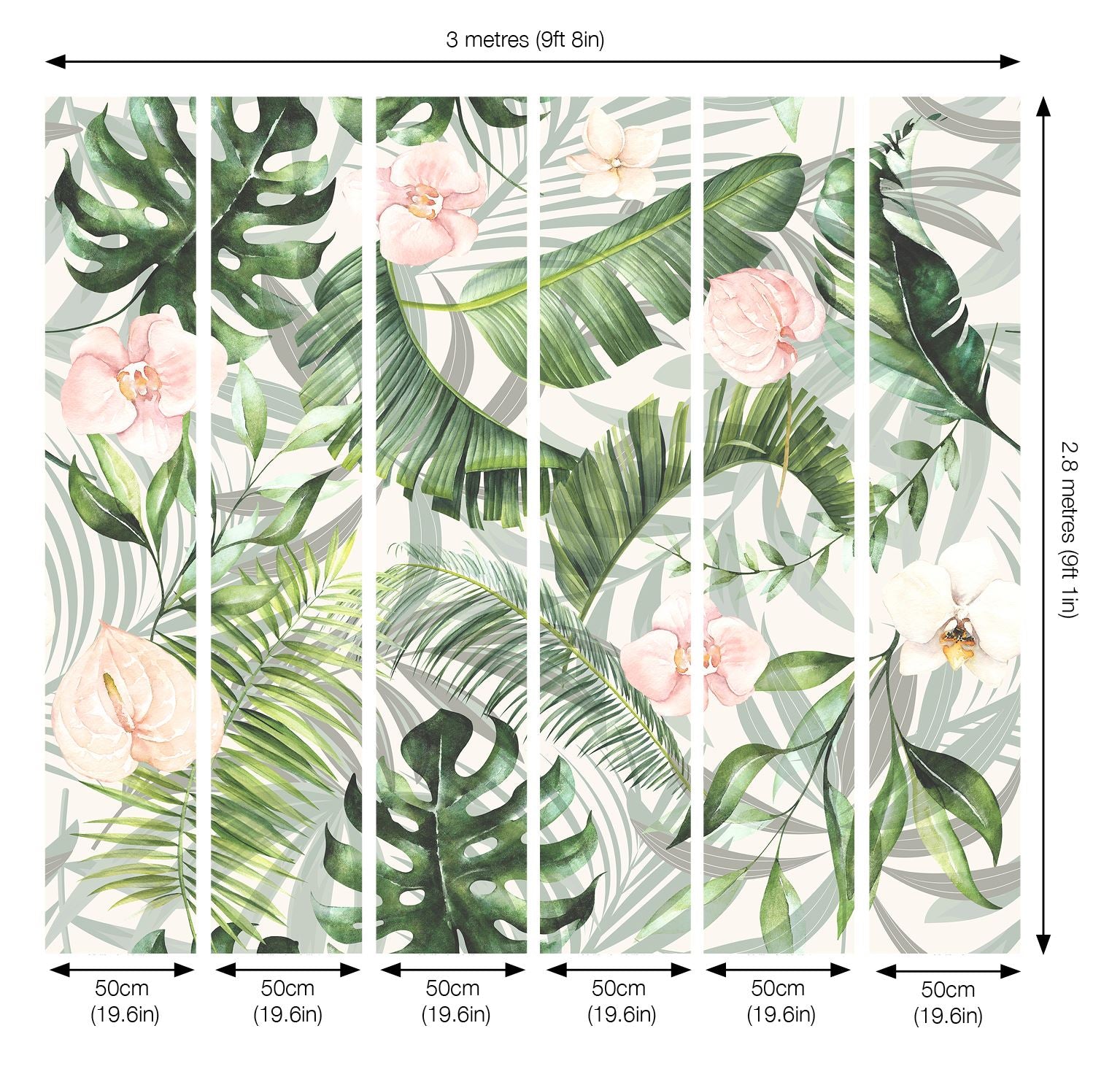 Bright Tropic Mural 3 x 2.8m sw12