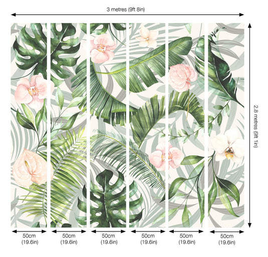 Bright Tropic Mural 3 x 2.8m sw12