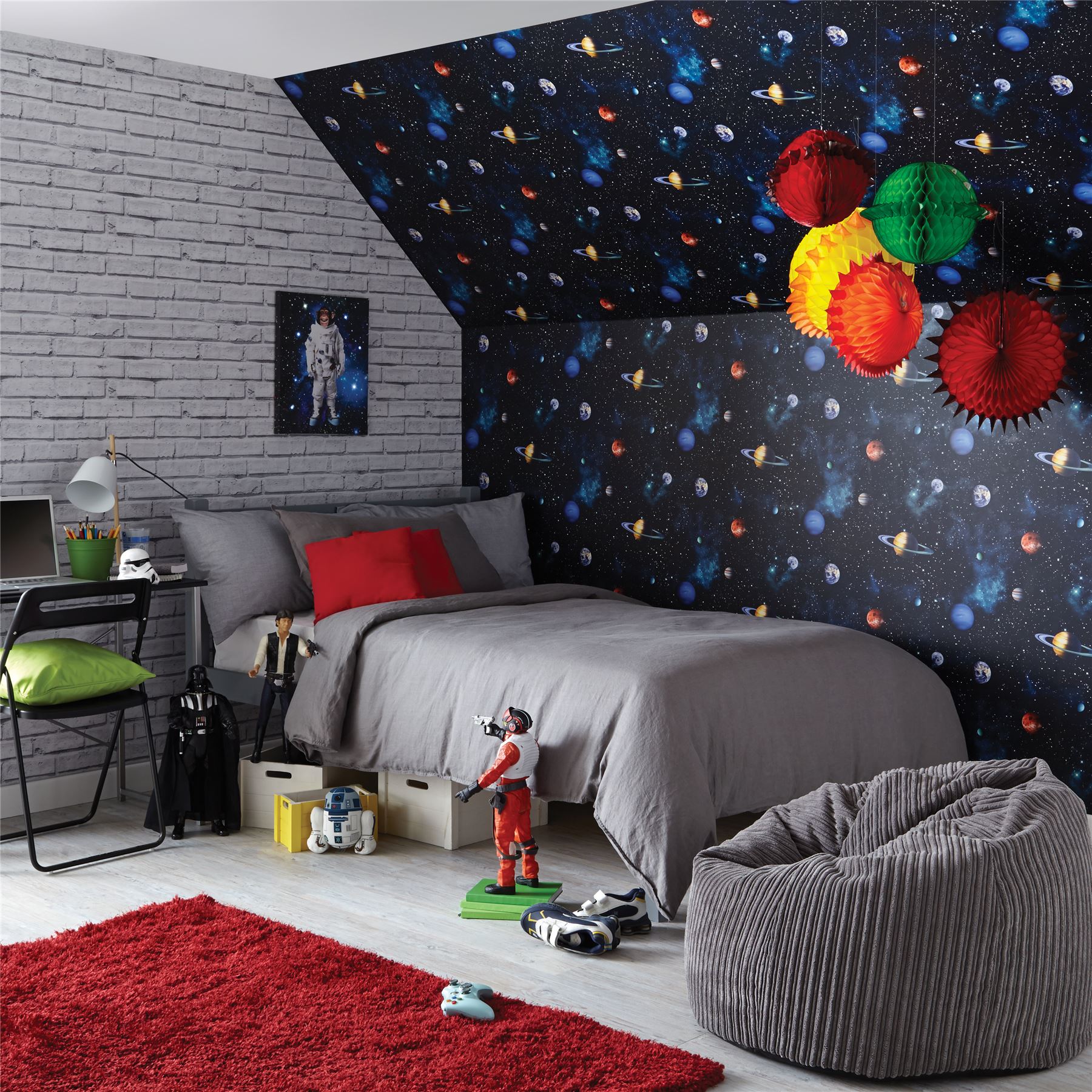 Cosmos Charcoal Wallpaper sw12