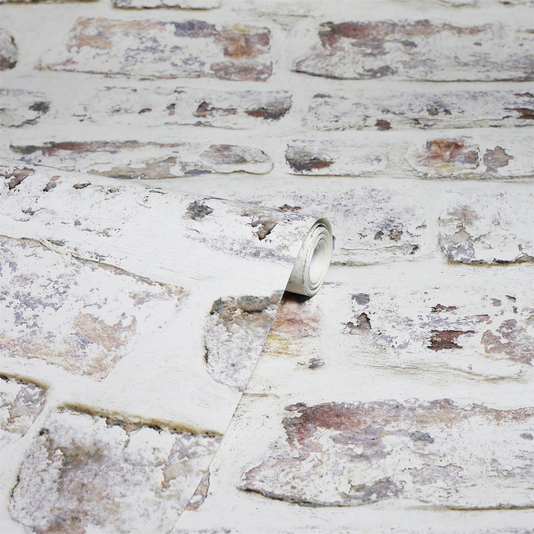 Whitewashed Wall White Wallpaper sw12