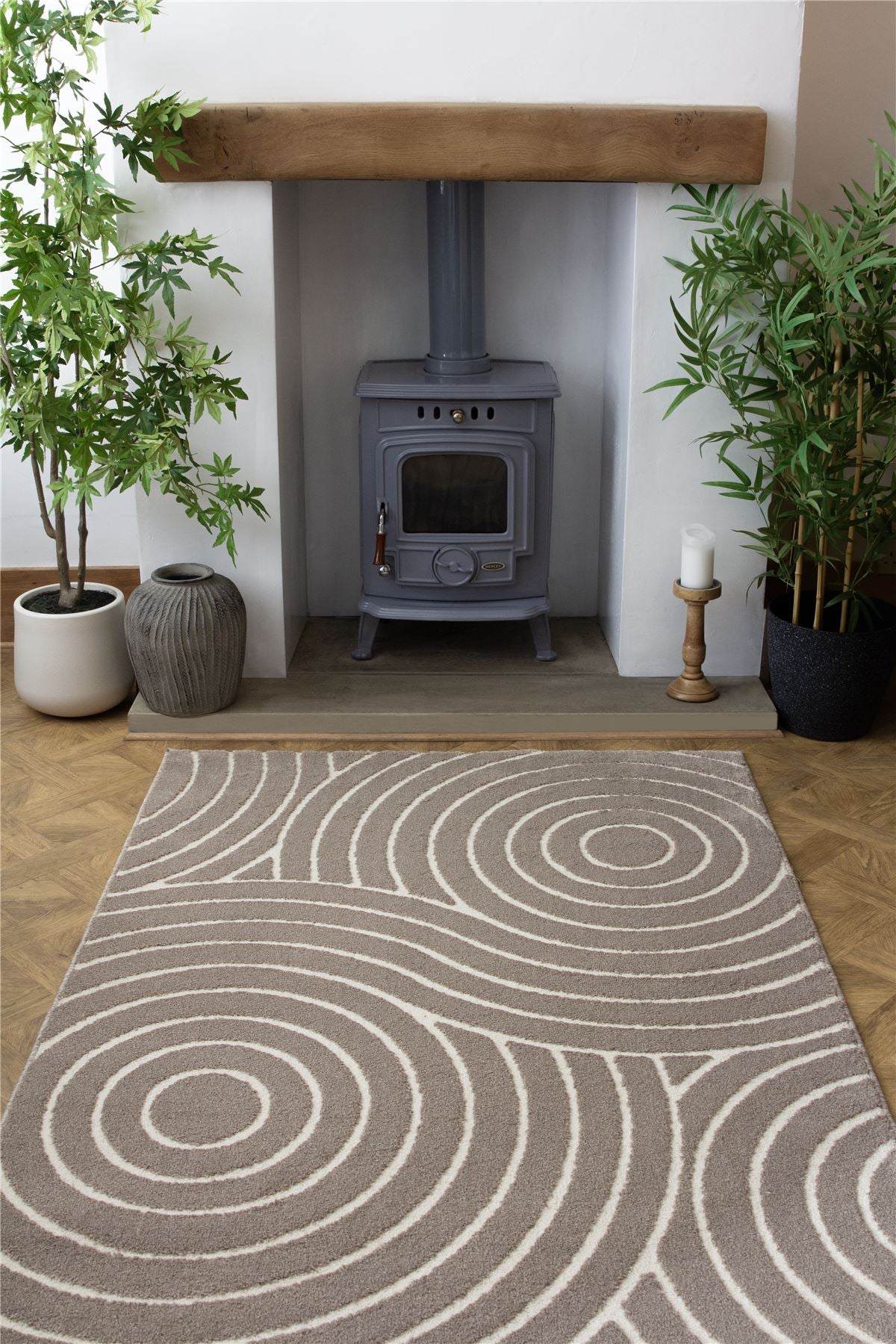 Rhythm Sculpt Natural Rug
