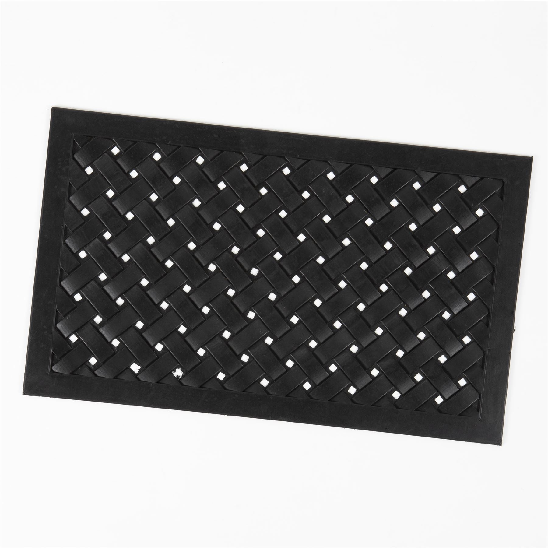 Reddish Rubber Lattice 45x75cm Doormat