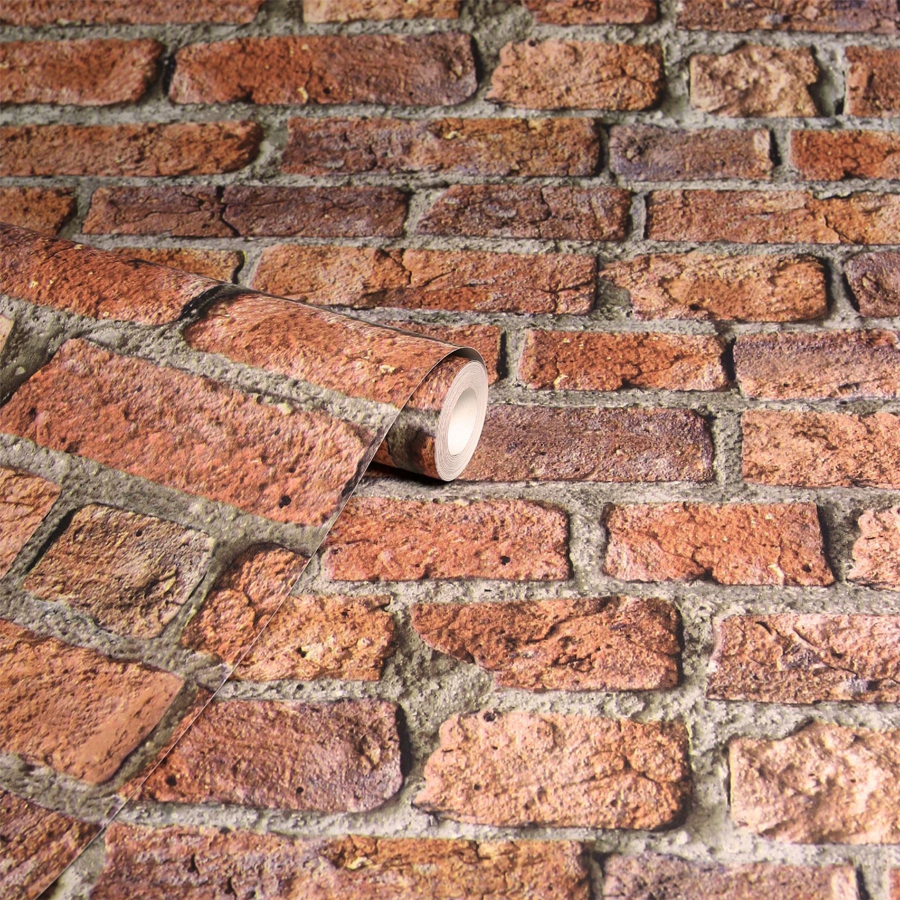 Urban Brick Red Wallpaper