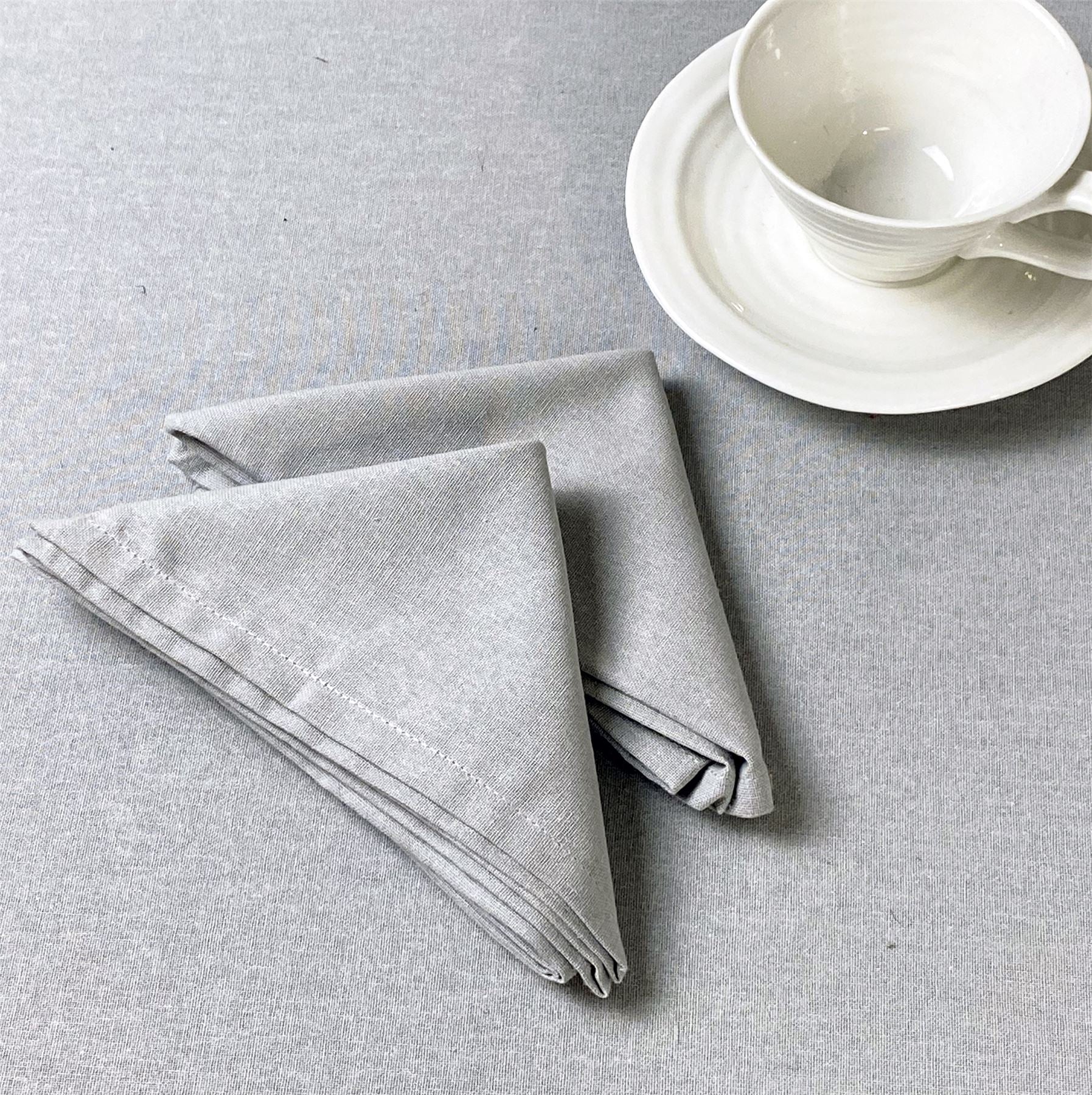 Avon 100% Cotton 45x45cm Grey Set of 2 Napkins