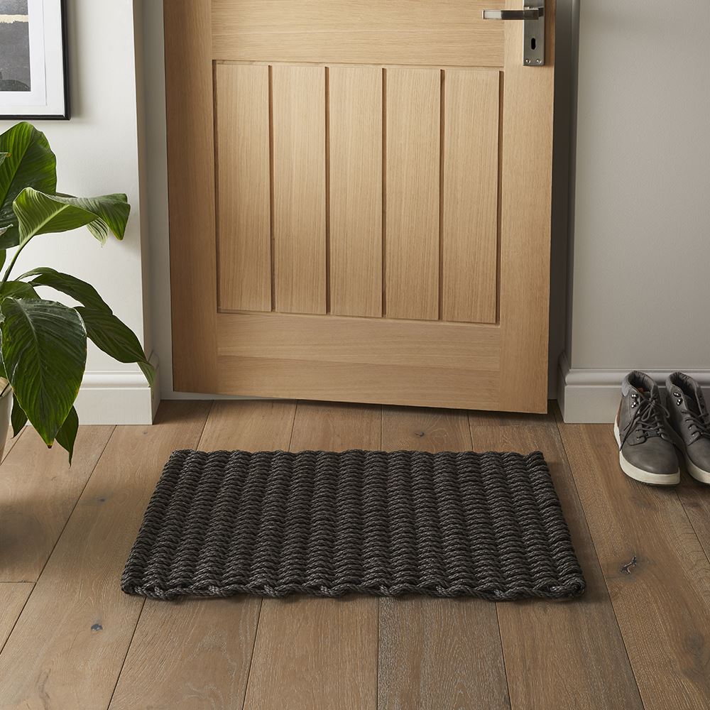 Didsbury Braided Polypropylene 45x75cm Slate Doormat