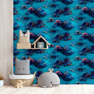 Under The Sea Blue Wallpaper