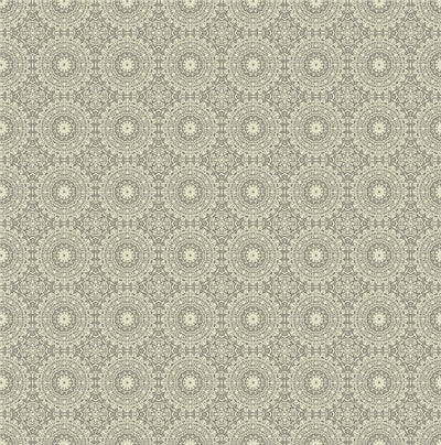 Symmetrical Chic Champagne and Silver Wallpaper