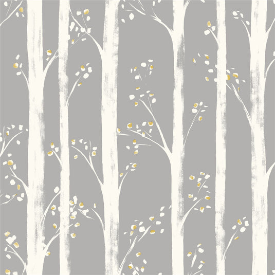Pretty Trees Ochre/Grey sw12