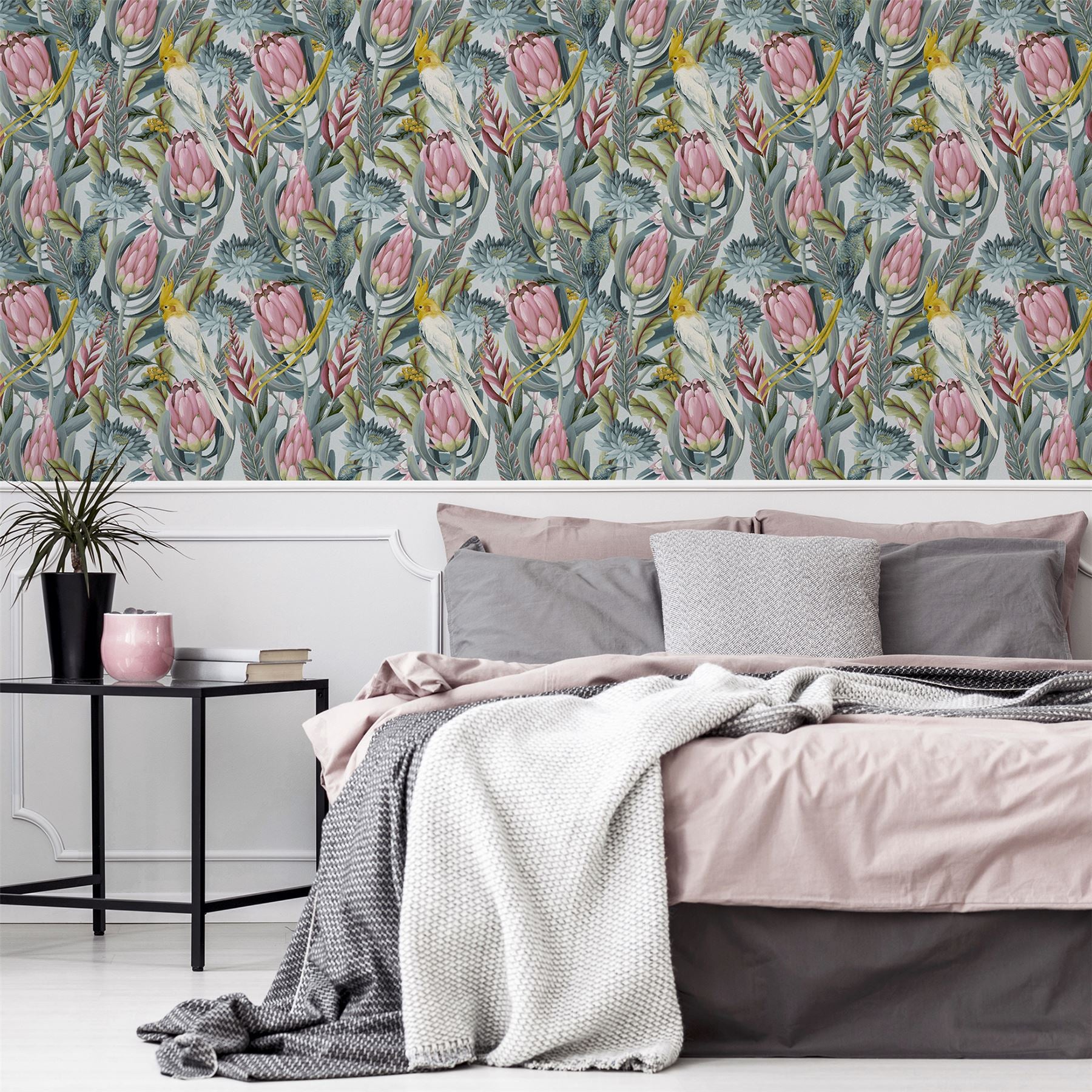 Rainforest Escape Green Pink sw12