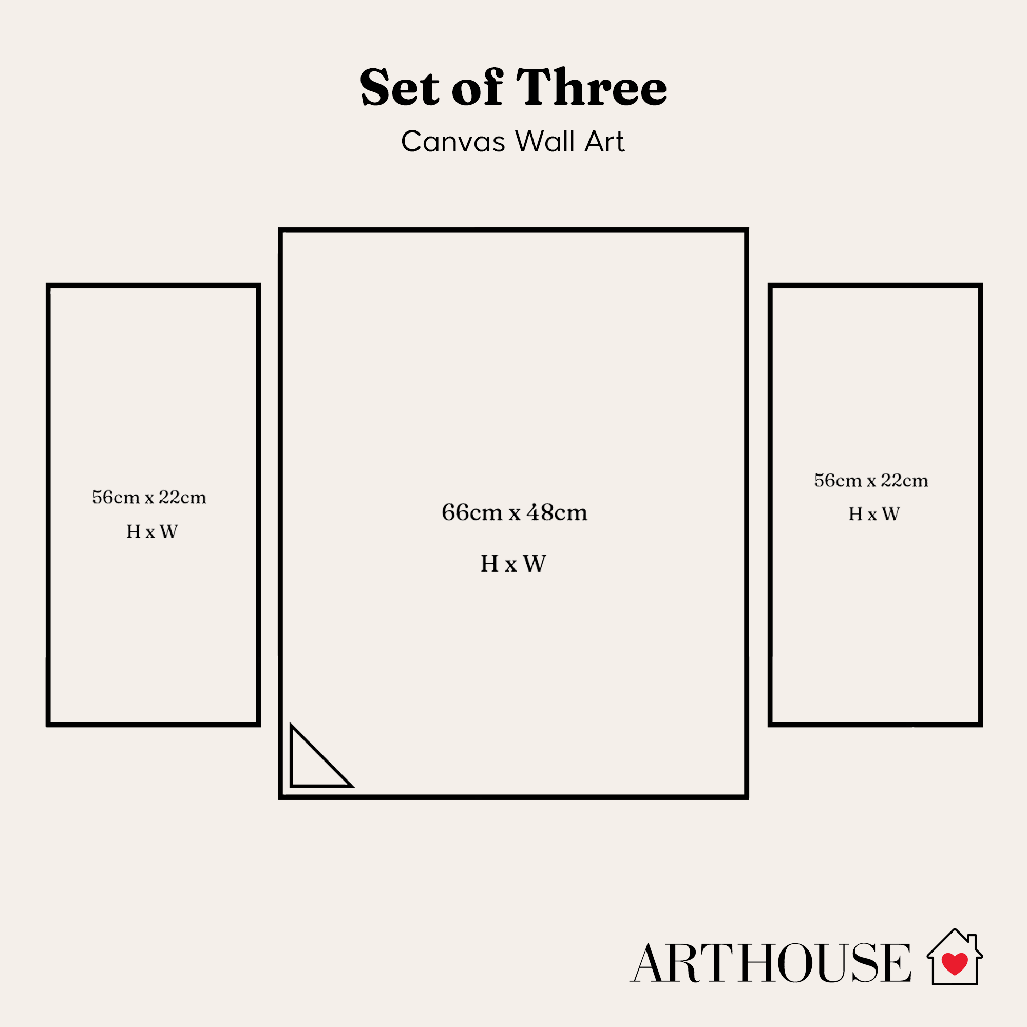Arthouse Tuscany Flower Market 3 in 1 Canvas Set