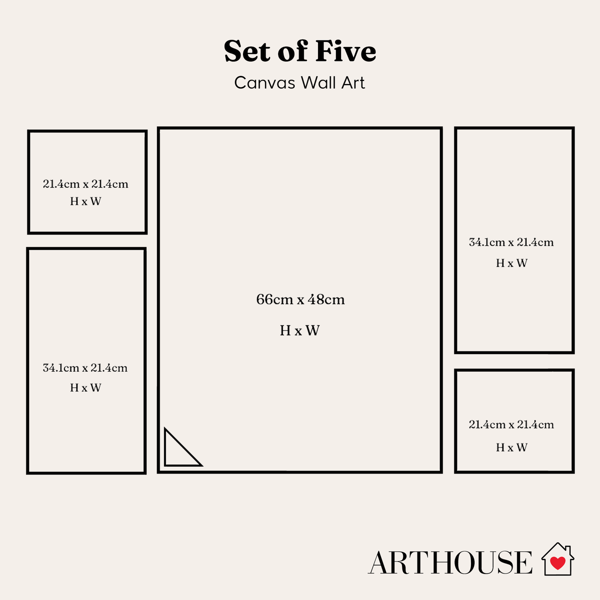 Arthouse Country 5 in 1 Canvas Set