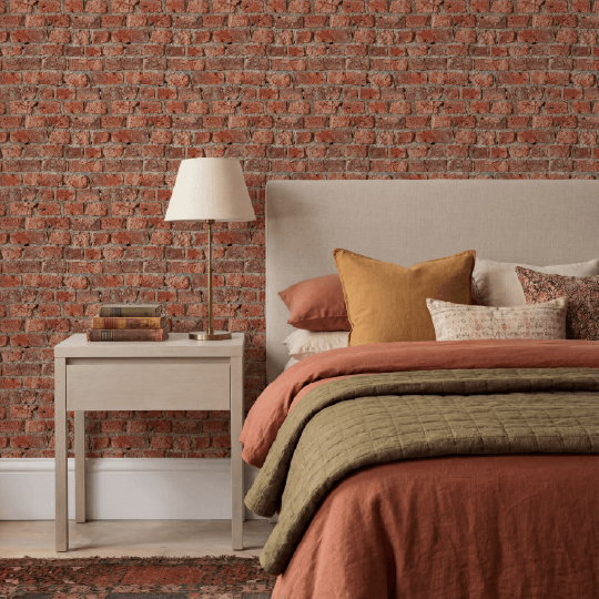 Urban Brick Red Wallpaper