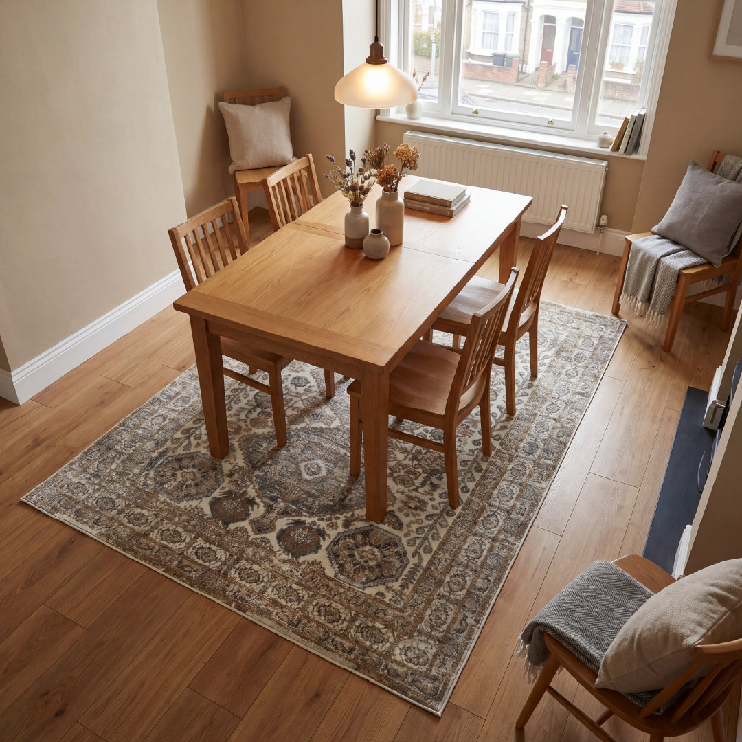 Muse Traditional Diamond Natural Rug
