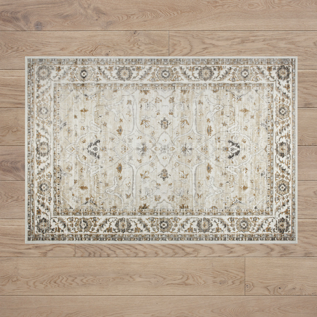 Muse Traditional Floral Natural Rug