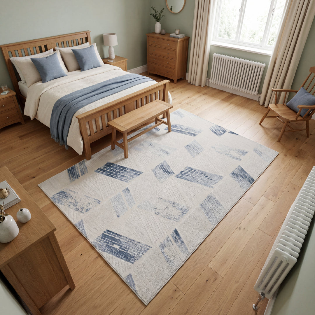 Muse Zig Zag Navy Rug