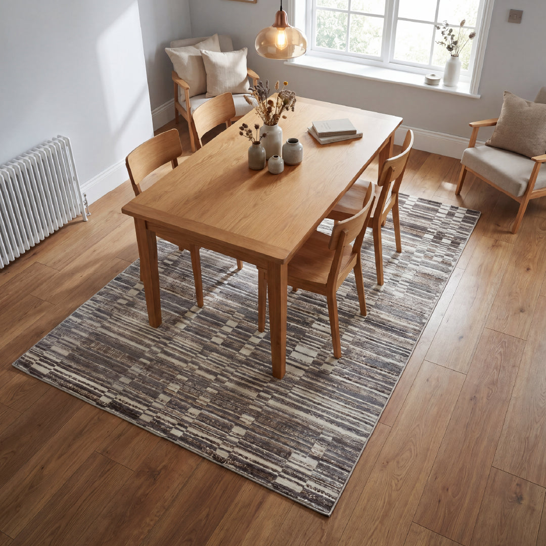 Muse Abstract Grey Rug