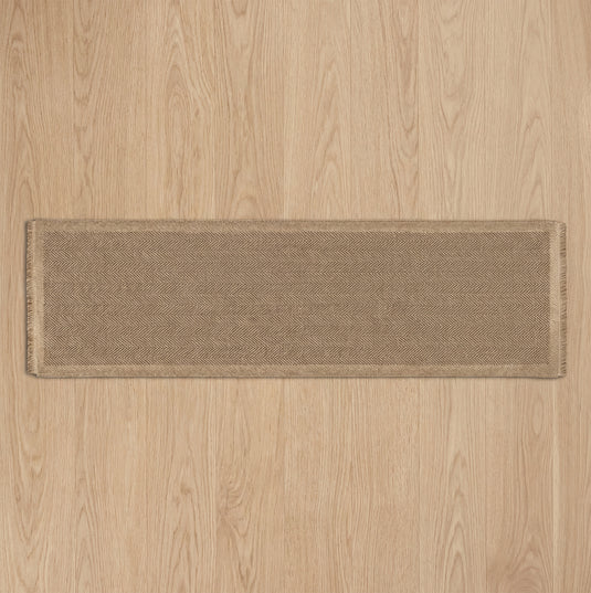 Jute Effect Herringbone 60 x 230cm Runner