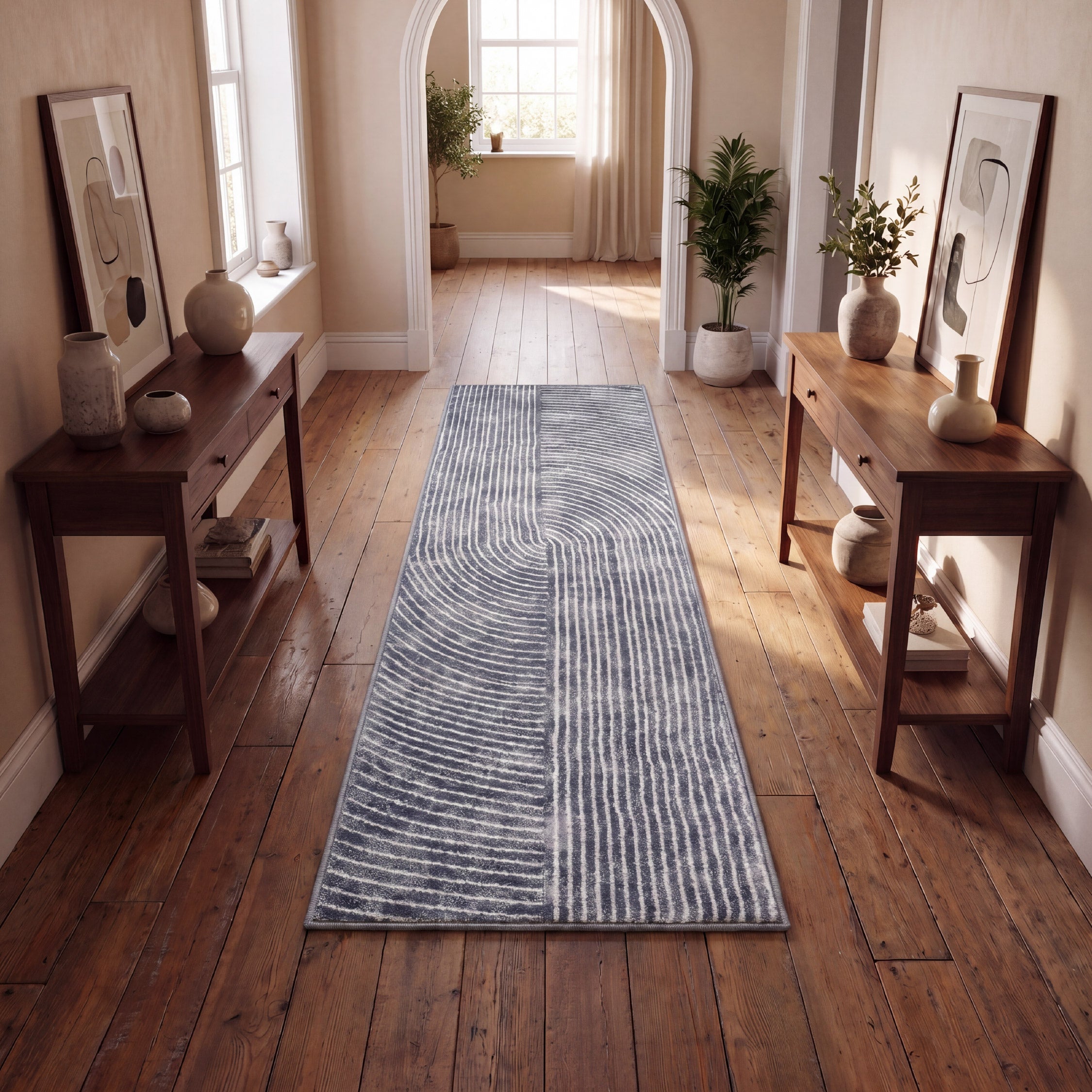 Muse Zen Navy 60 x 230cm Runner