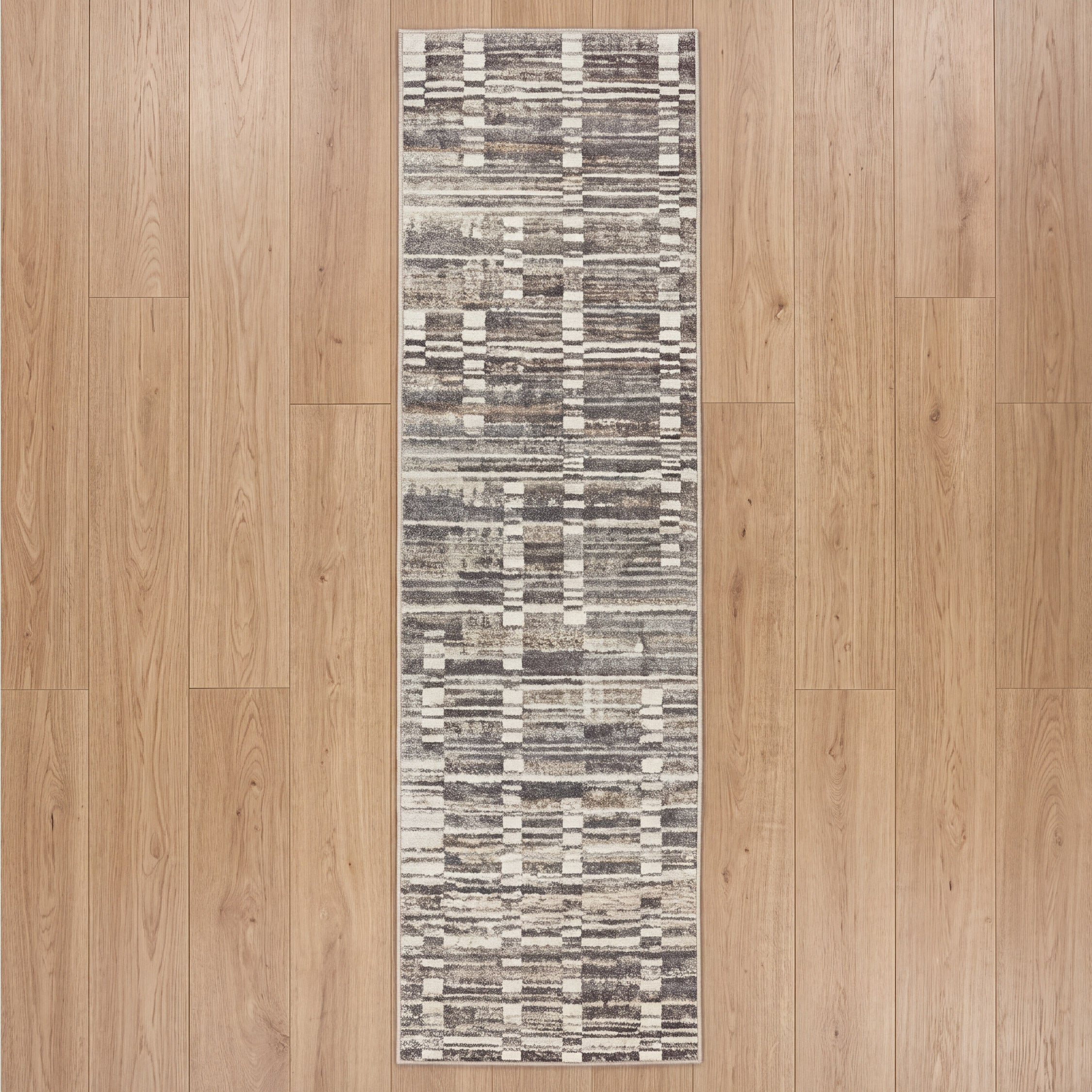 Muse Abstract Grey 60 x 230cm Runner
