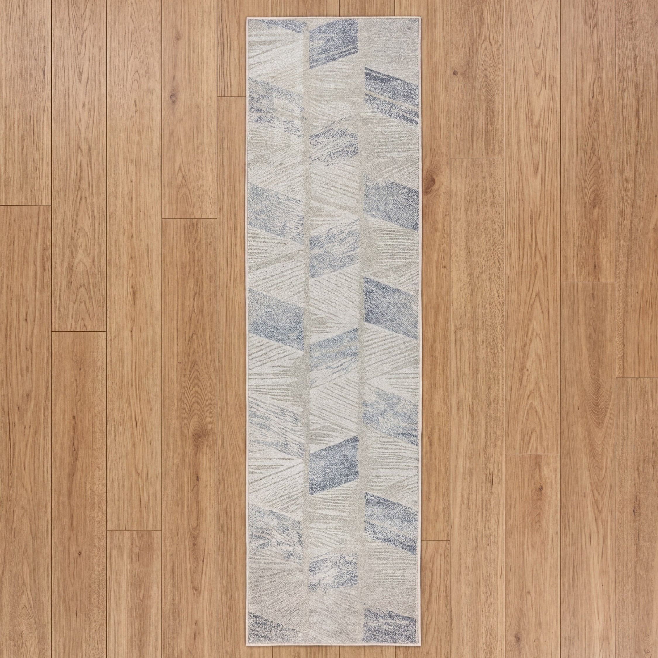 Muse Zig Zag Navy 60 x 230cm Runner