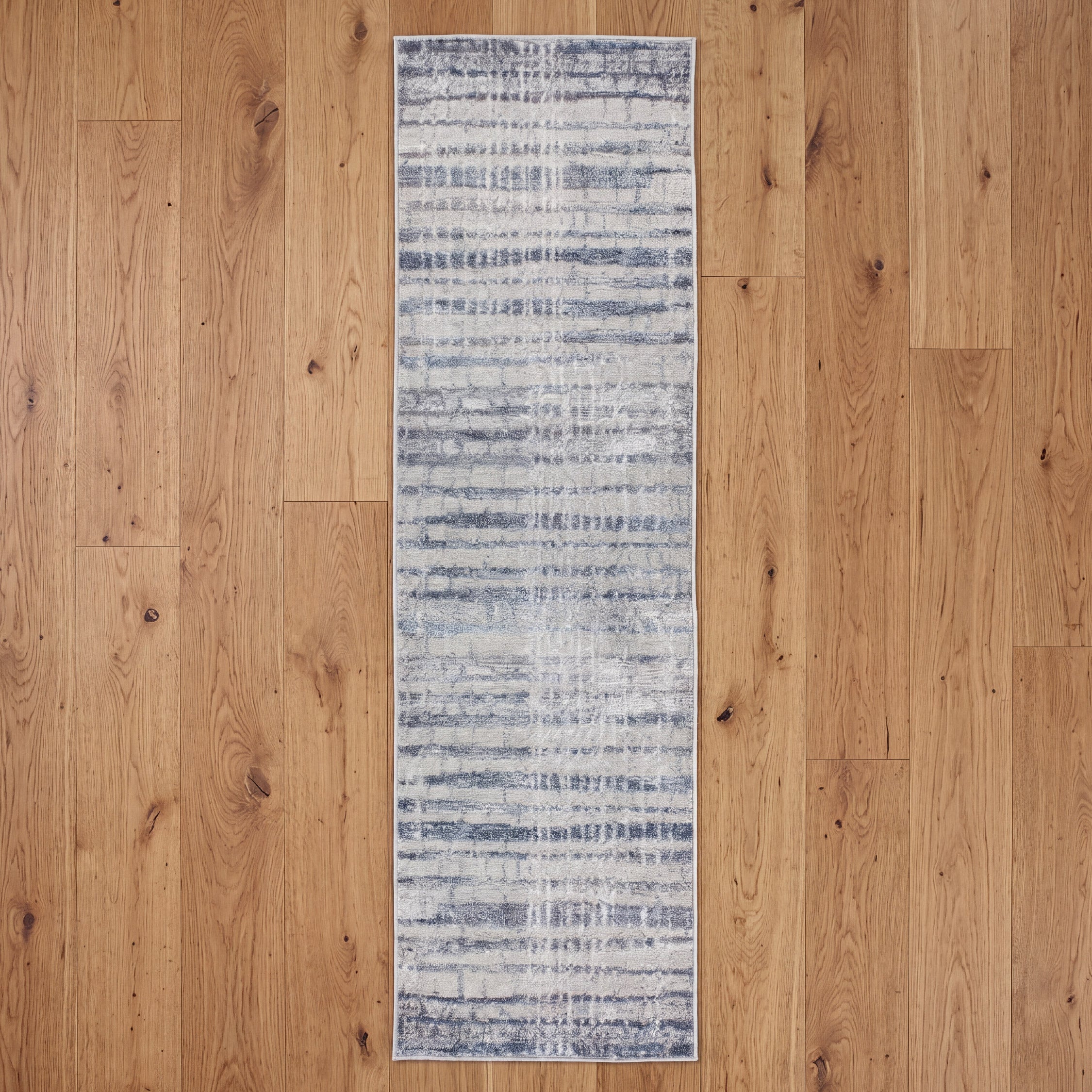 Muse Abstract Blocks Navy 60 x 230cm Runner