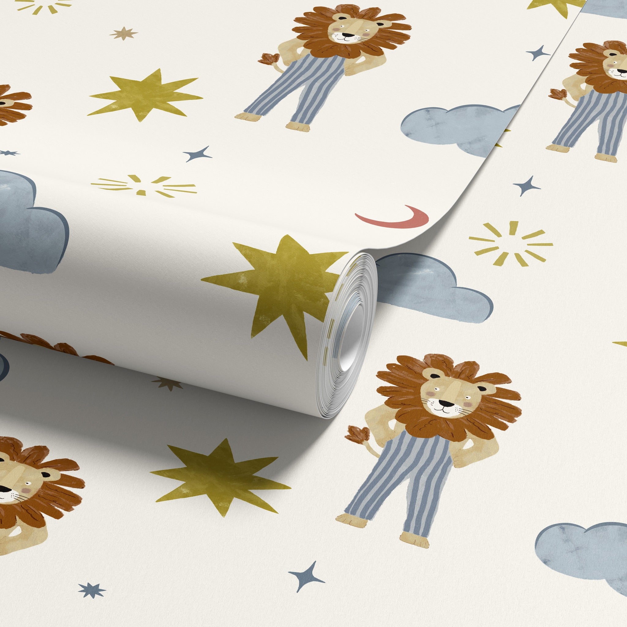 Leo Cream & Multi Wallpaper