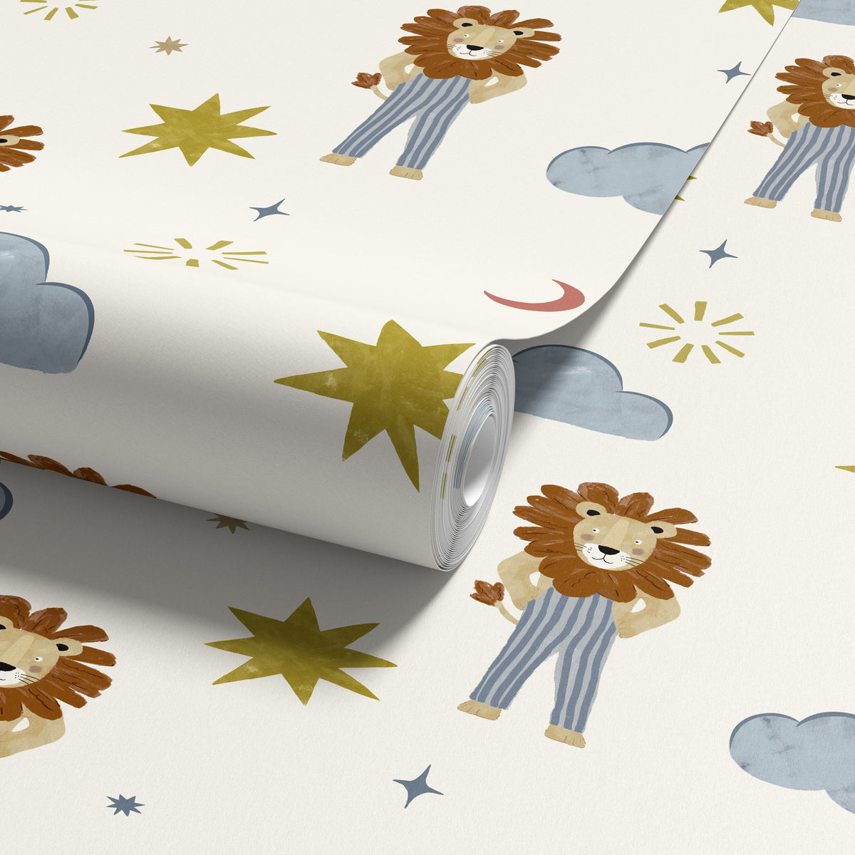 Leo Cream & Multi Wallpaper