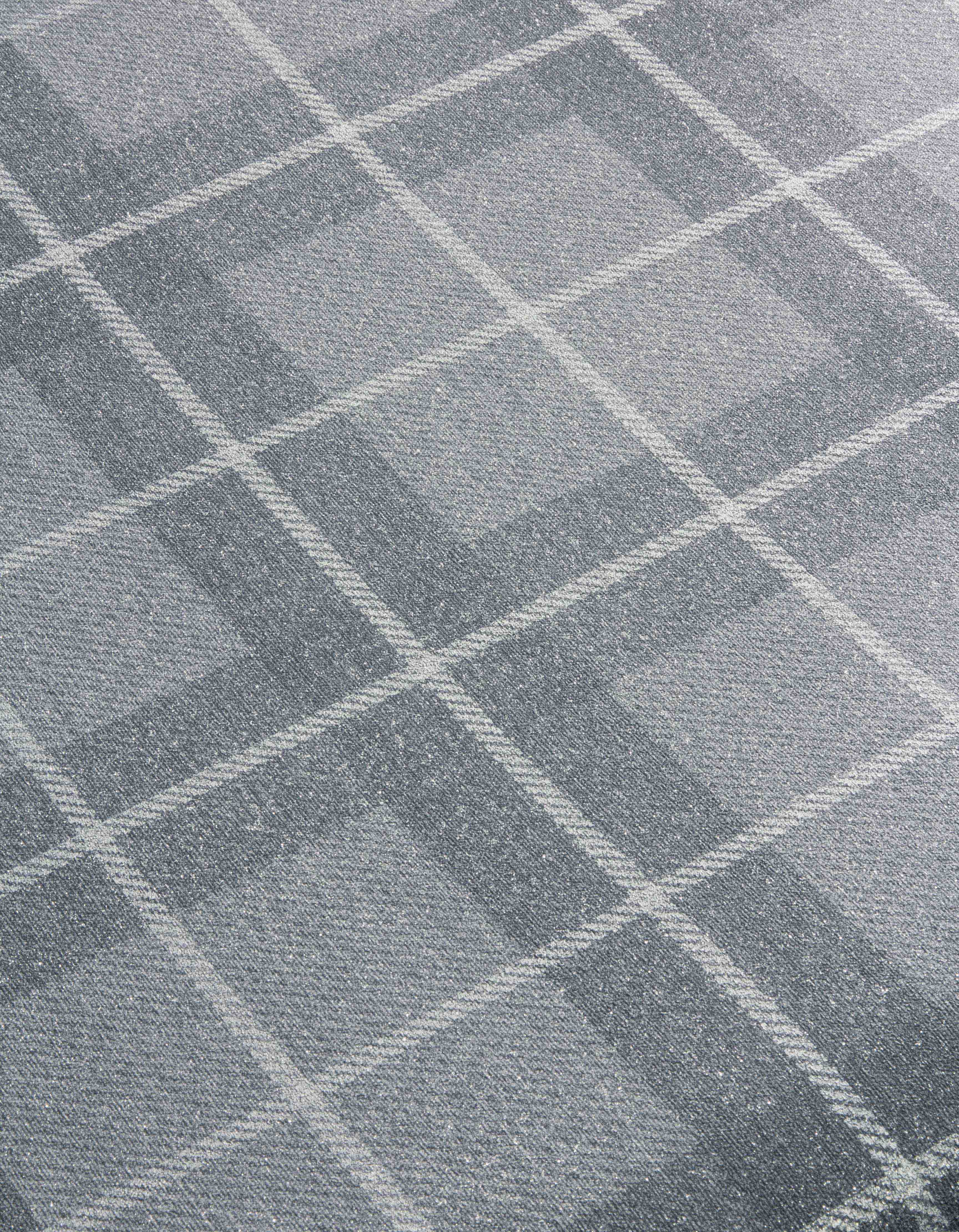 Heritage Check Grey/Silver Wallpaper