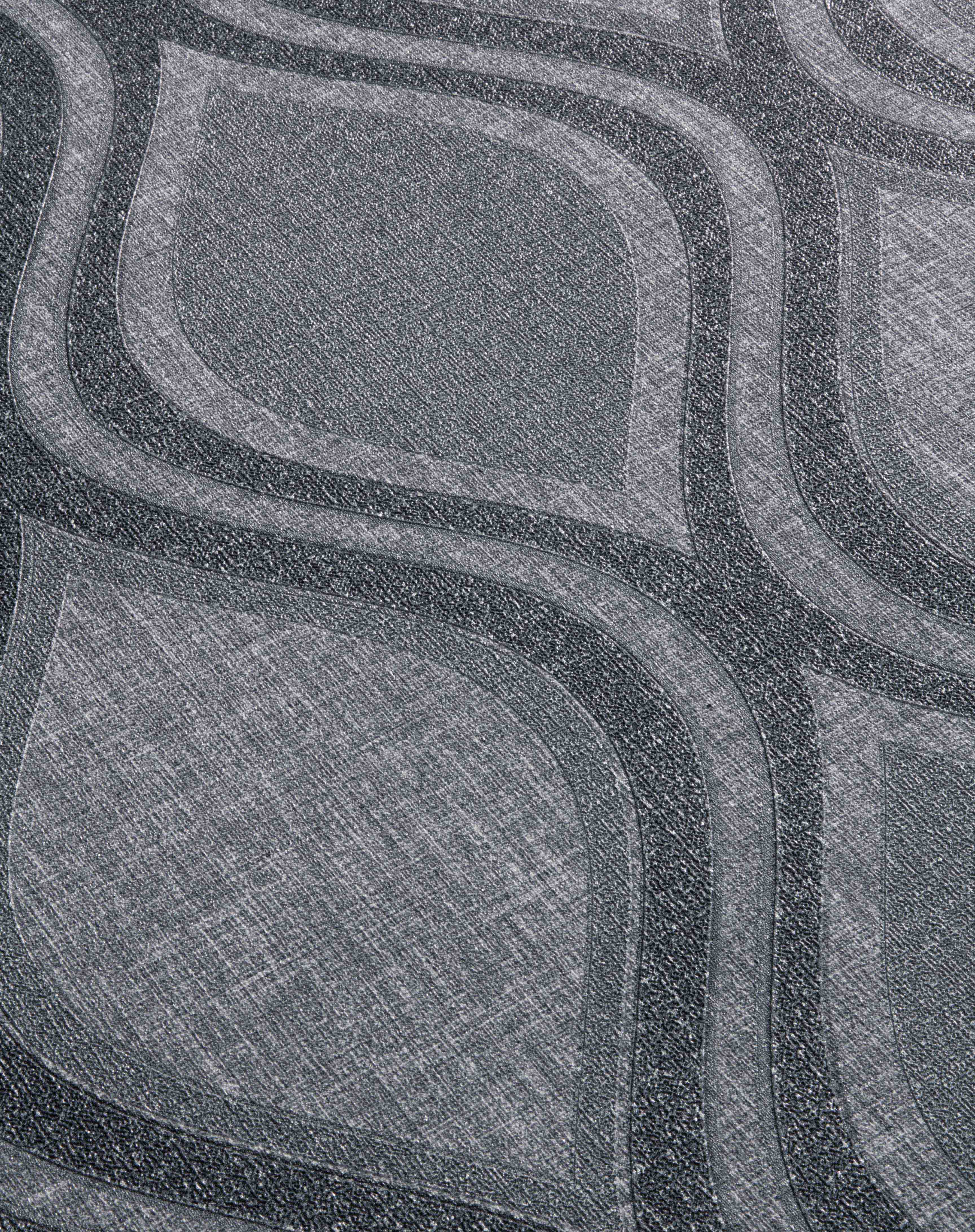 Curve Charcoal Wallpaper