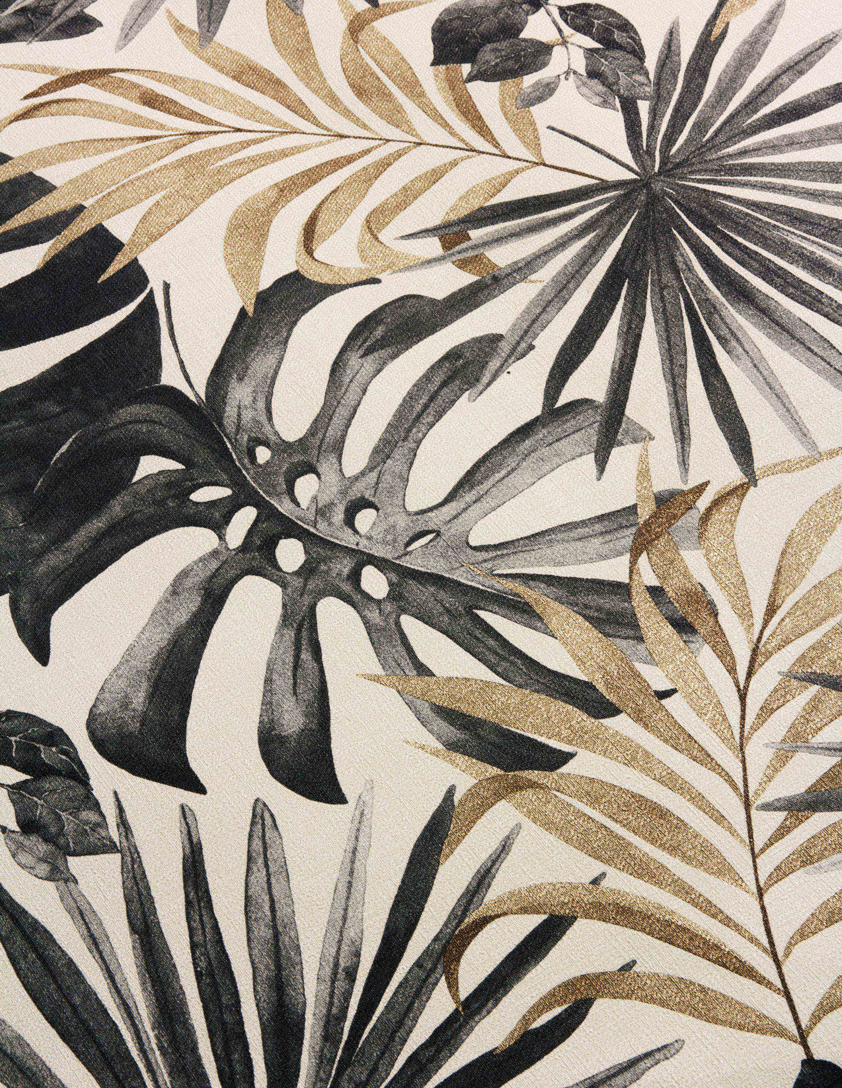 Jungle Wall Black/Gold Wallpaper
