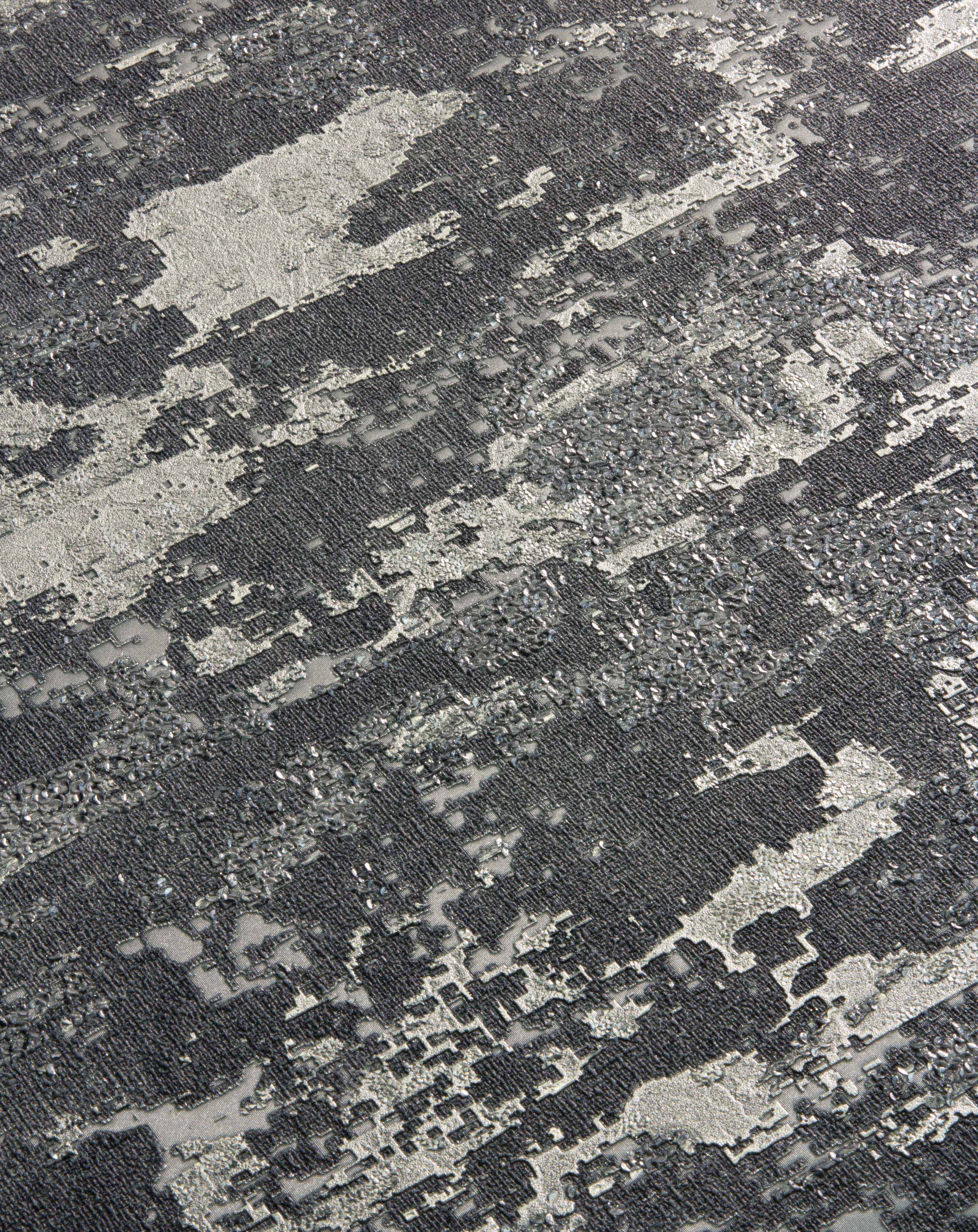Patina Charcoal/Silver Wallpaper