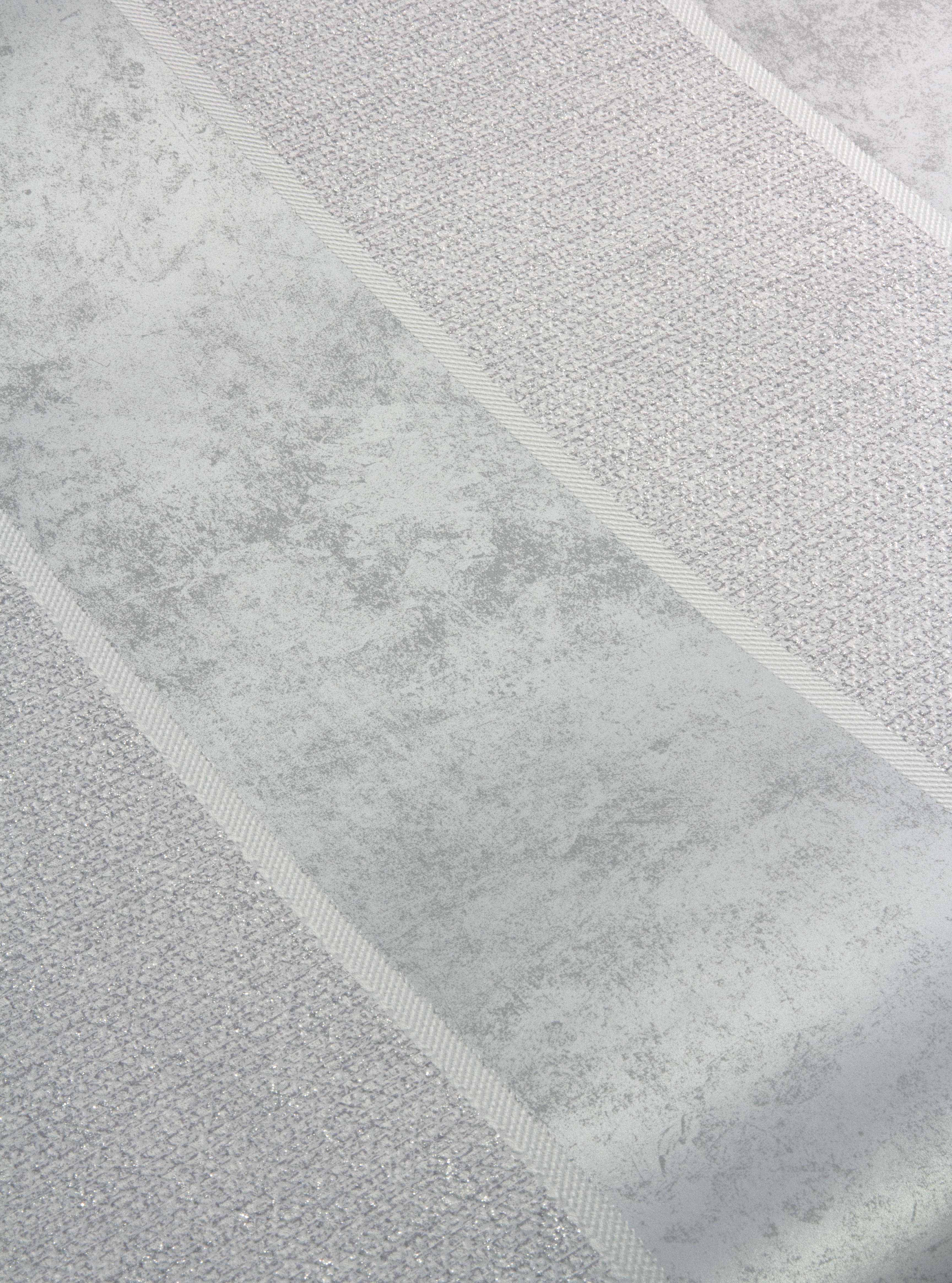 Calico Stripe Grey Wallpaper