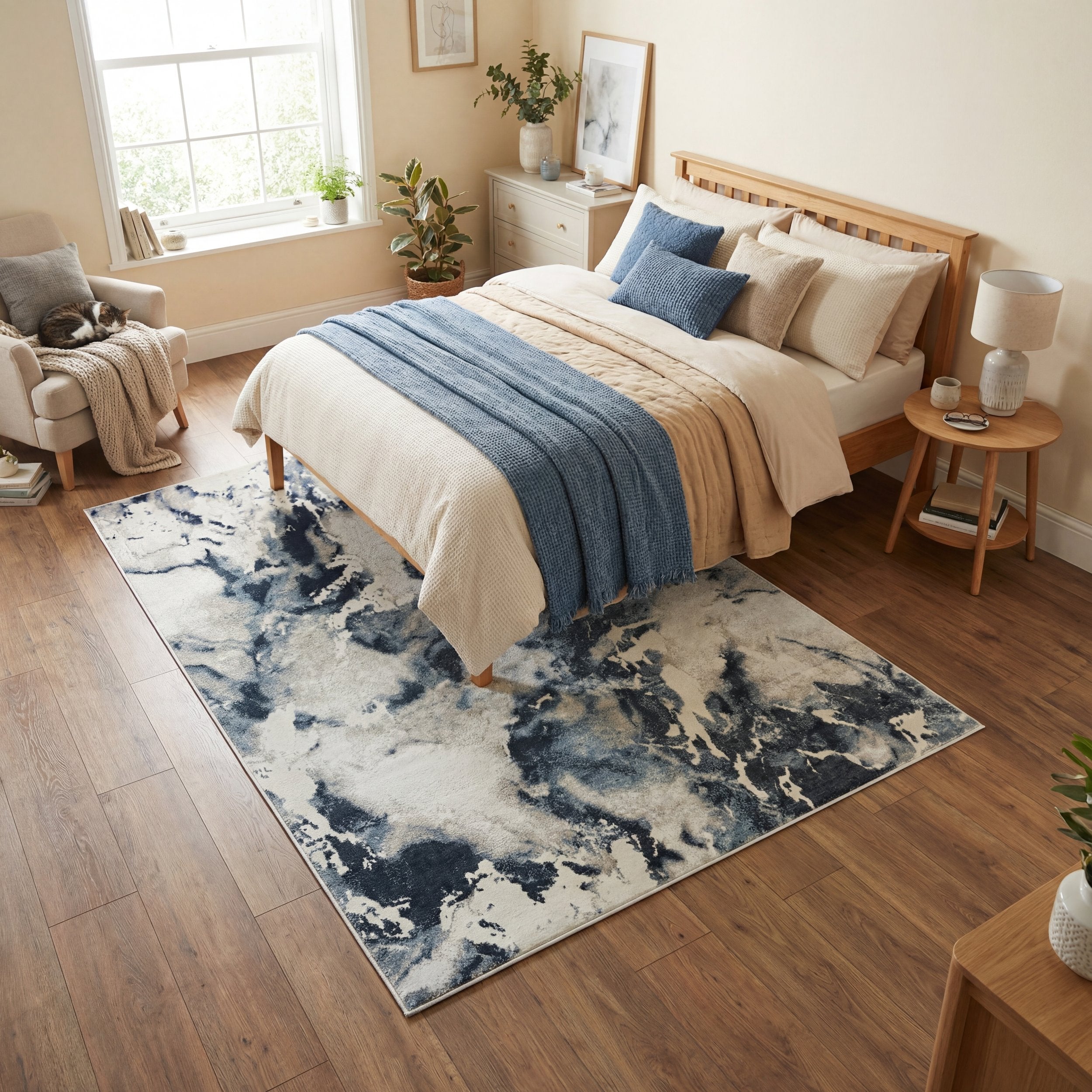 Muse Bahia Marble Navy Rug