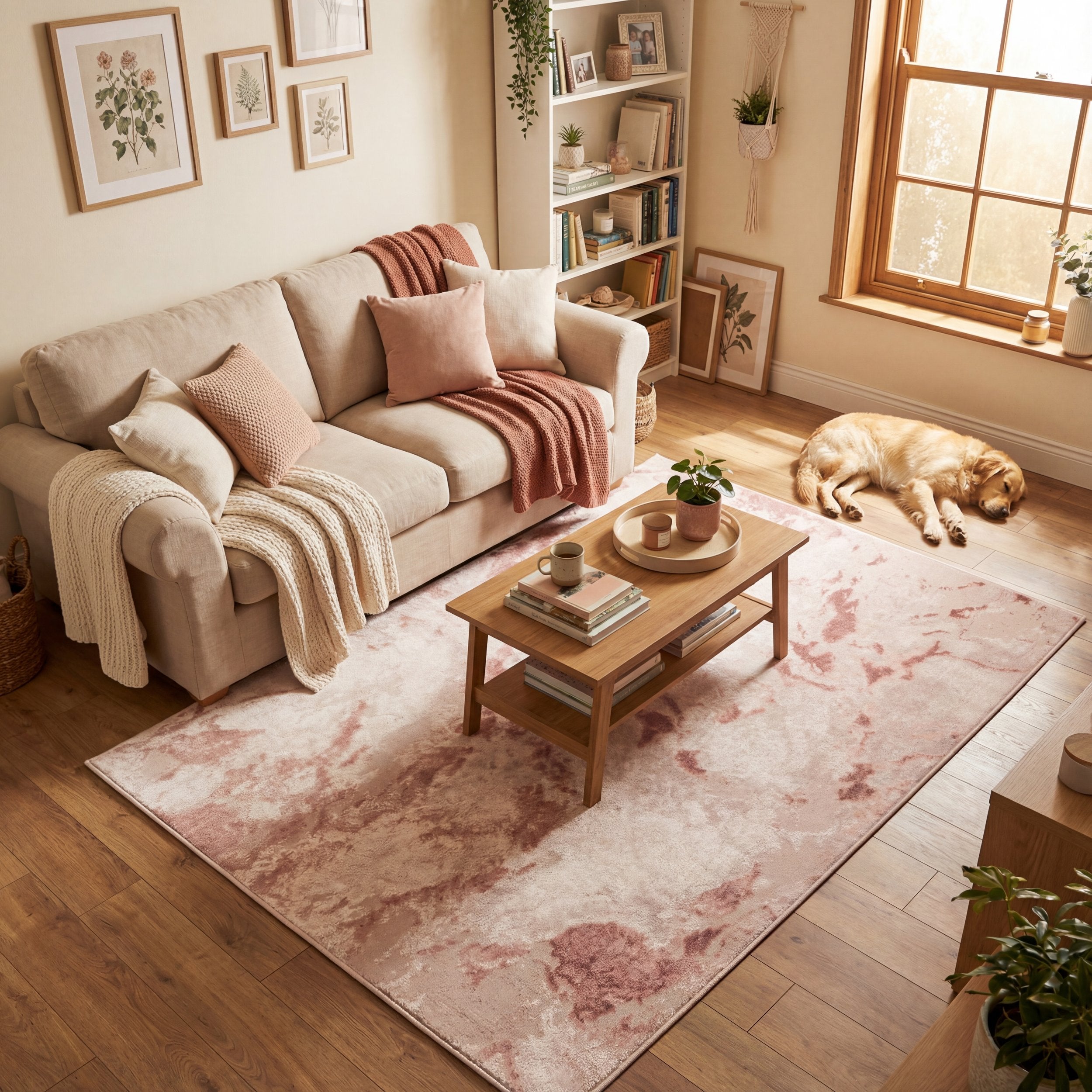 Muse Bahia Marble Pink Rug