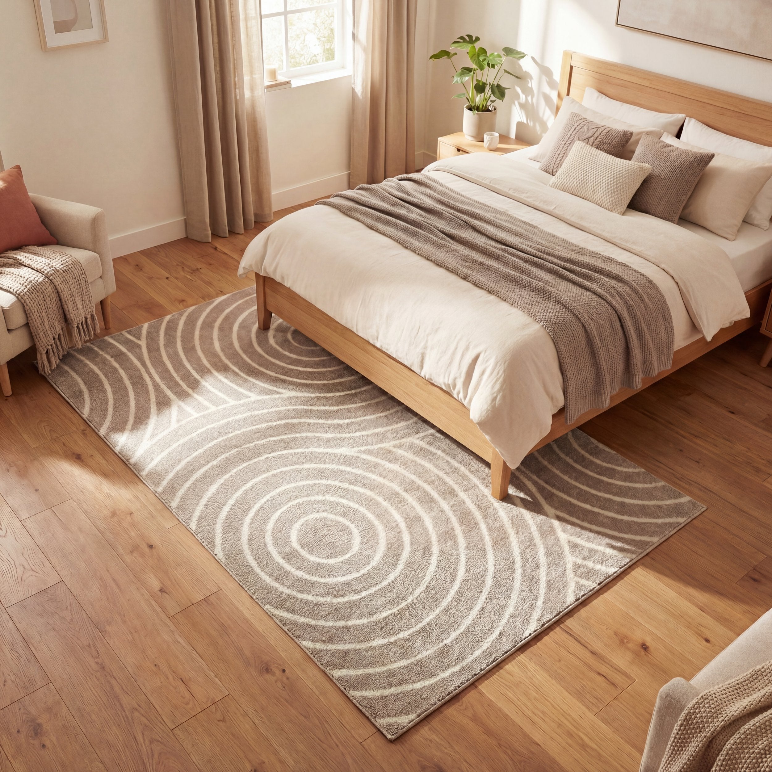 Rhythm Sculpt Natural Rug