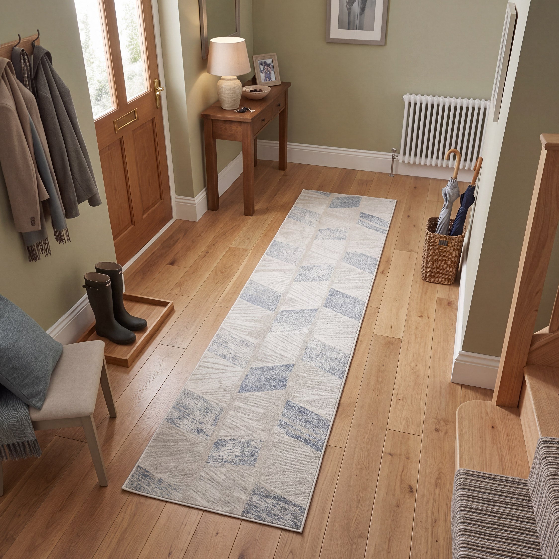 Muse Zig Zag Navy 60 x 230cm Runner