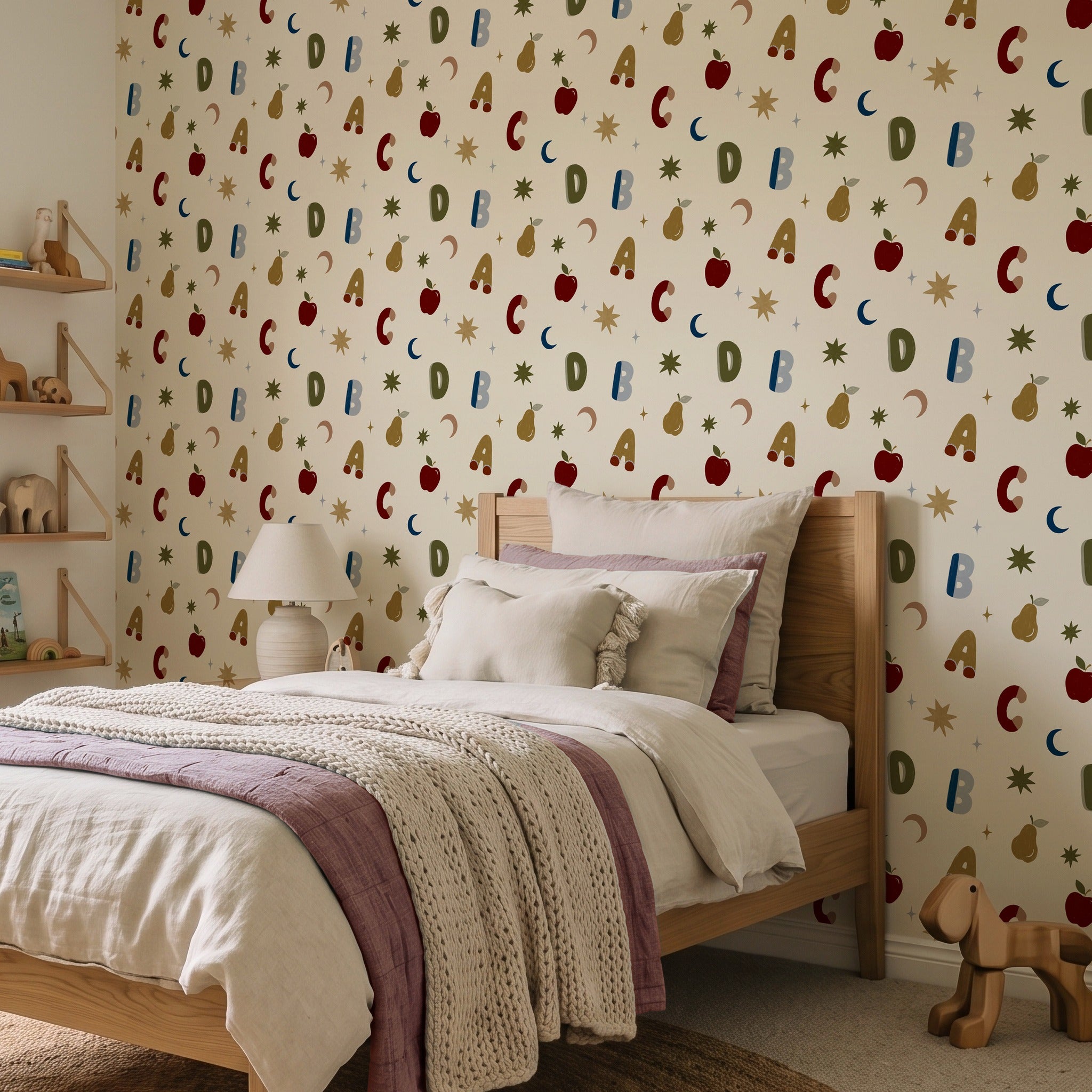 Alphafruit Cream,Yellow & Olive Wallpaper