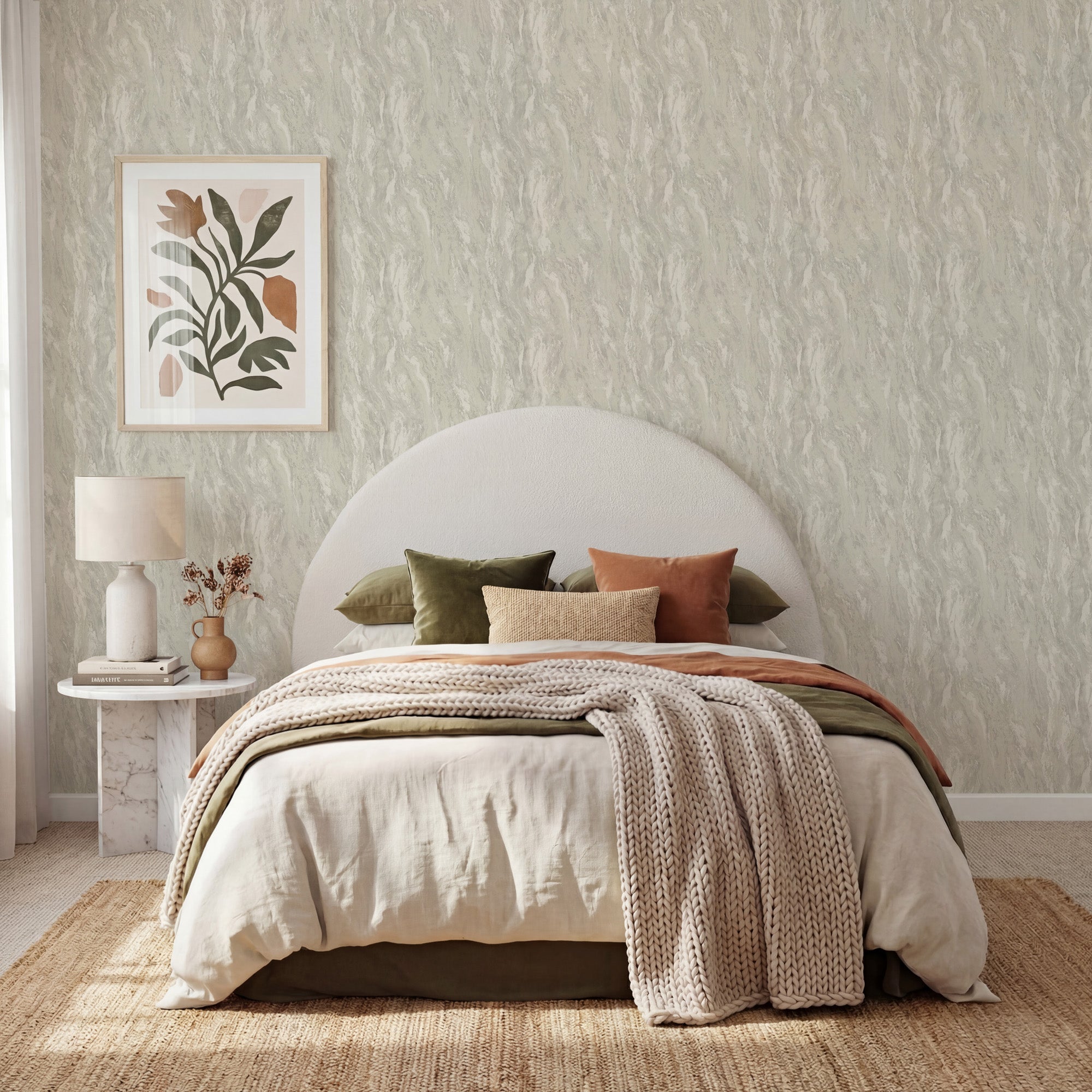 Luxe Texture Pearl Wallpaper