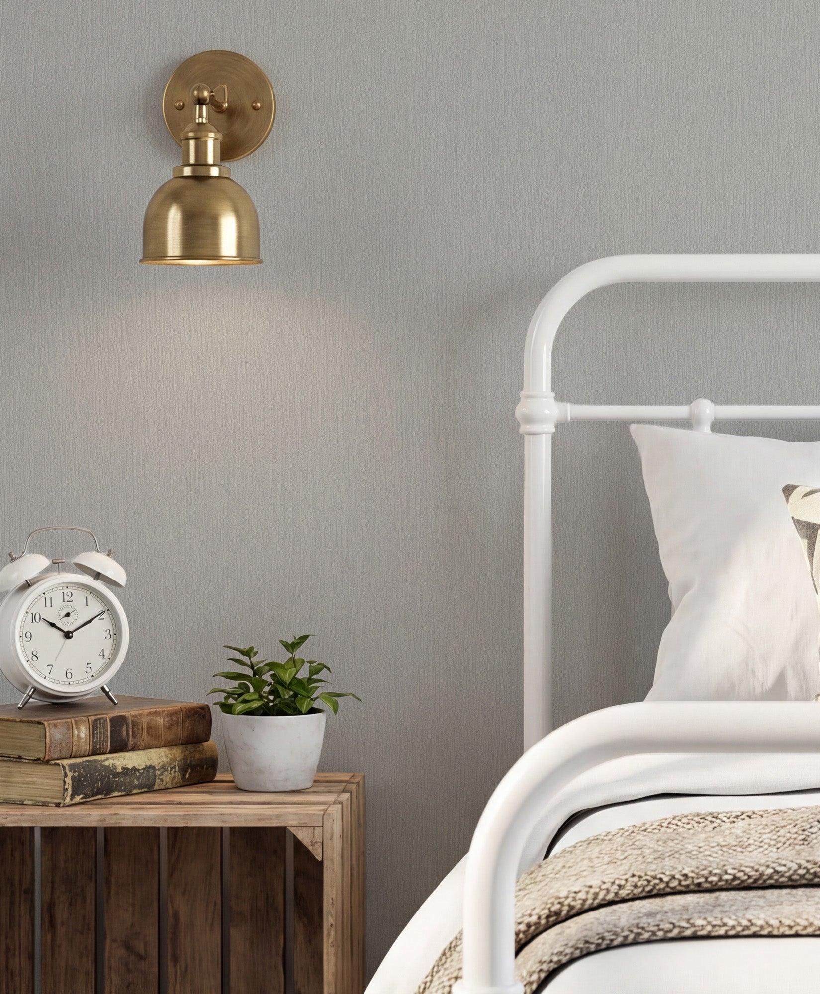 Barcelona Plain Grey Wallpaper