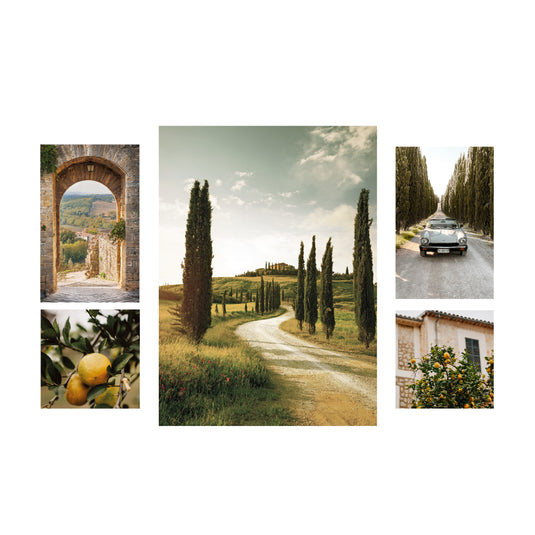 Arthouse Tuscany Photographic 5 in 1 Canvas Set