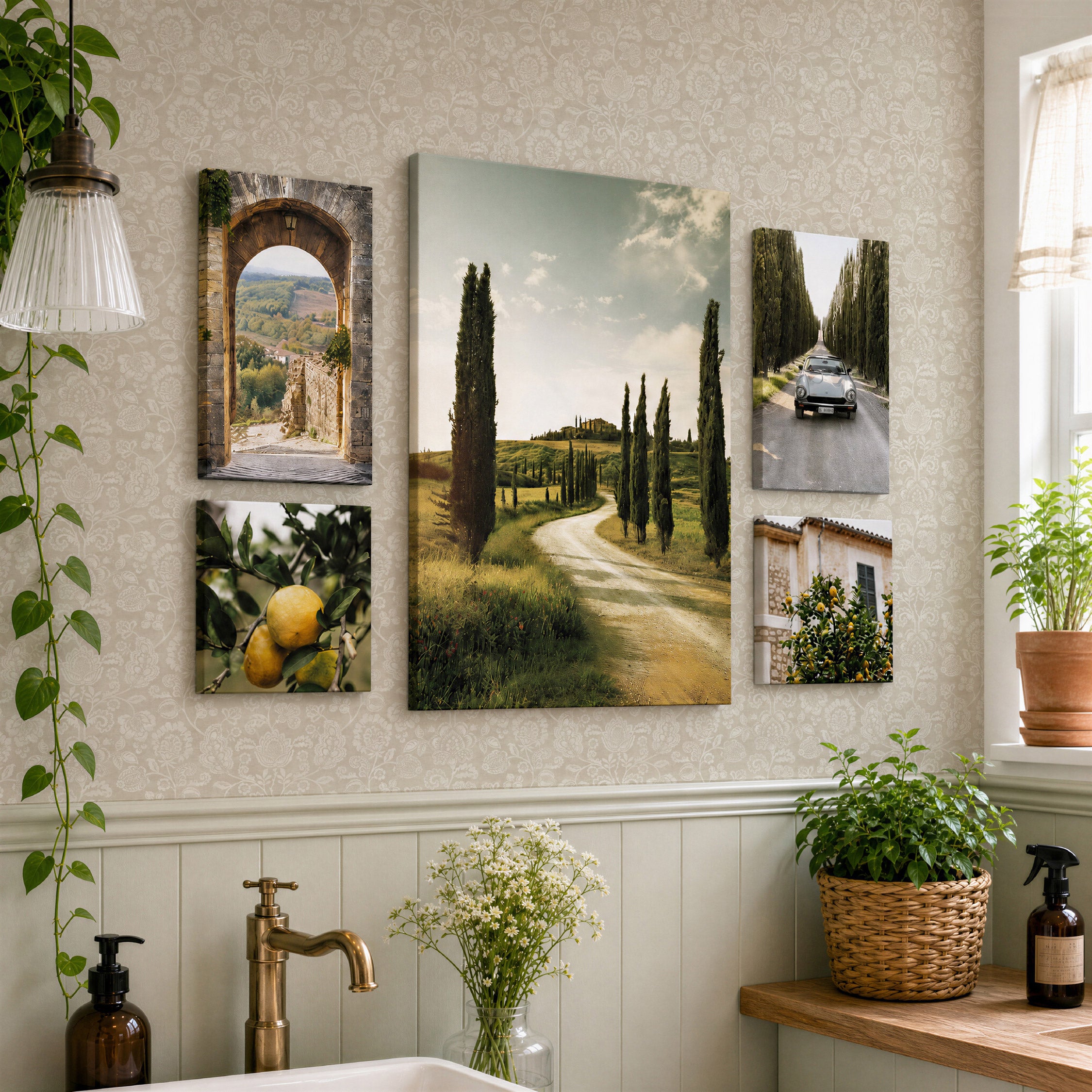 Arthouse Tuscany Photographic 5 in 1 Canvas Set