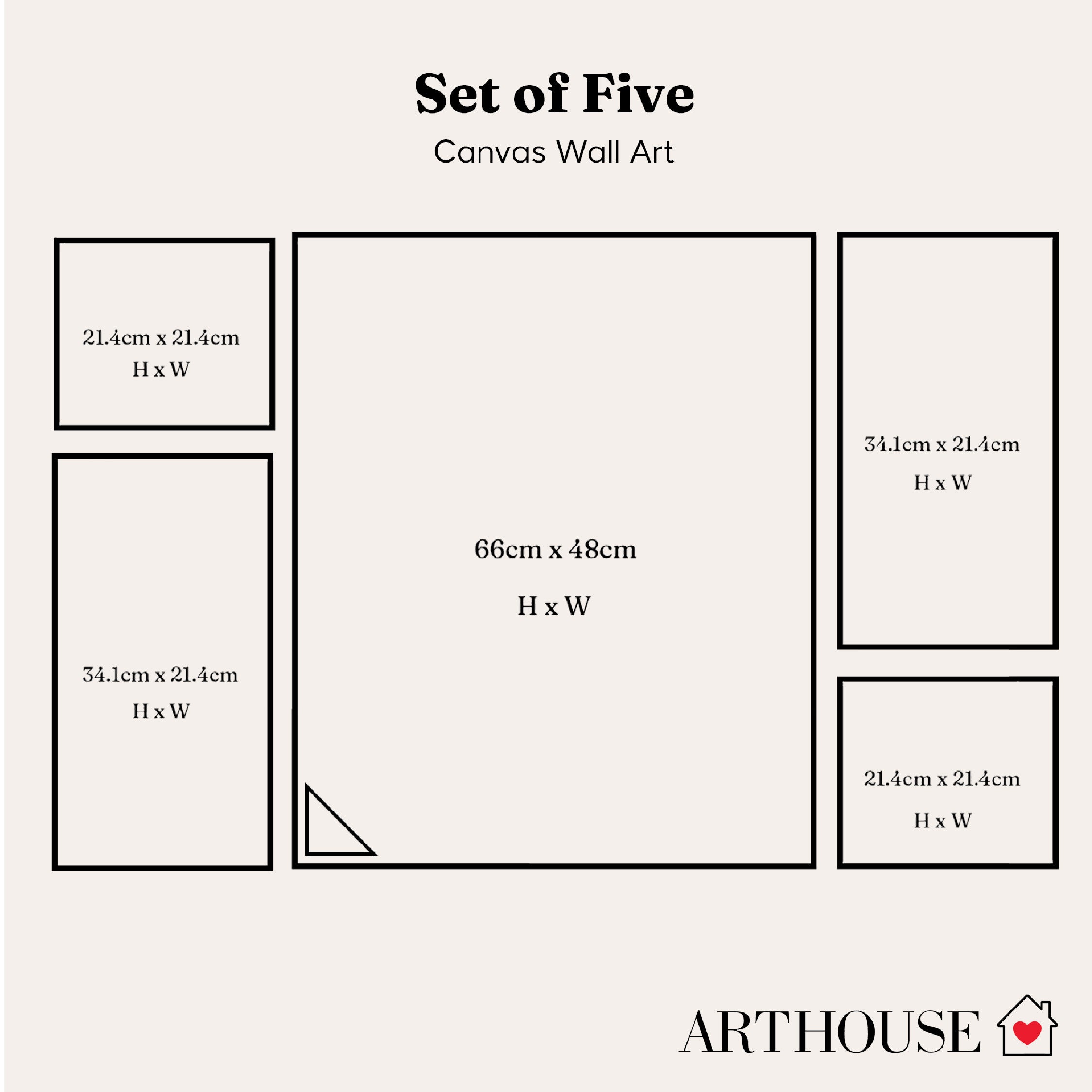 Arthouse Tuscany Photographic 5 in 1 Canvas Set