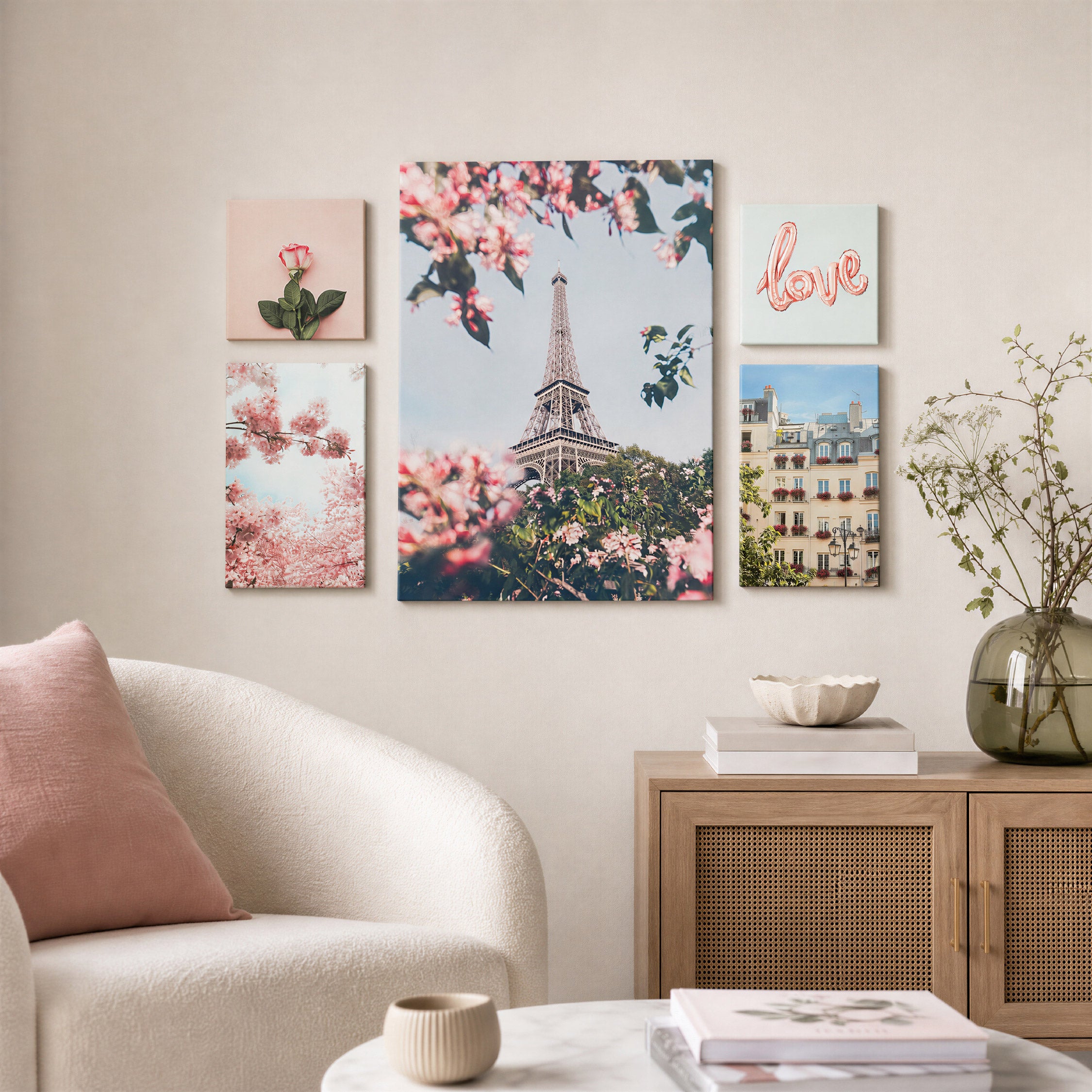 Arthouse Paris in Bloom 5 in 1 Canvas Set