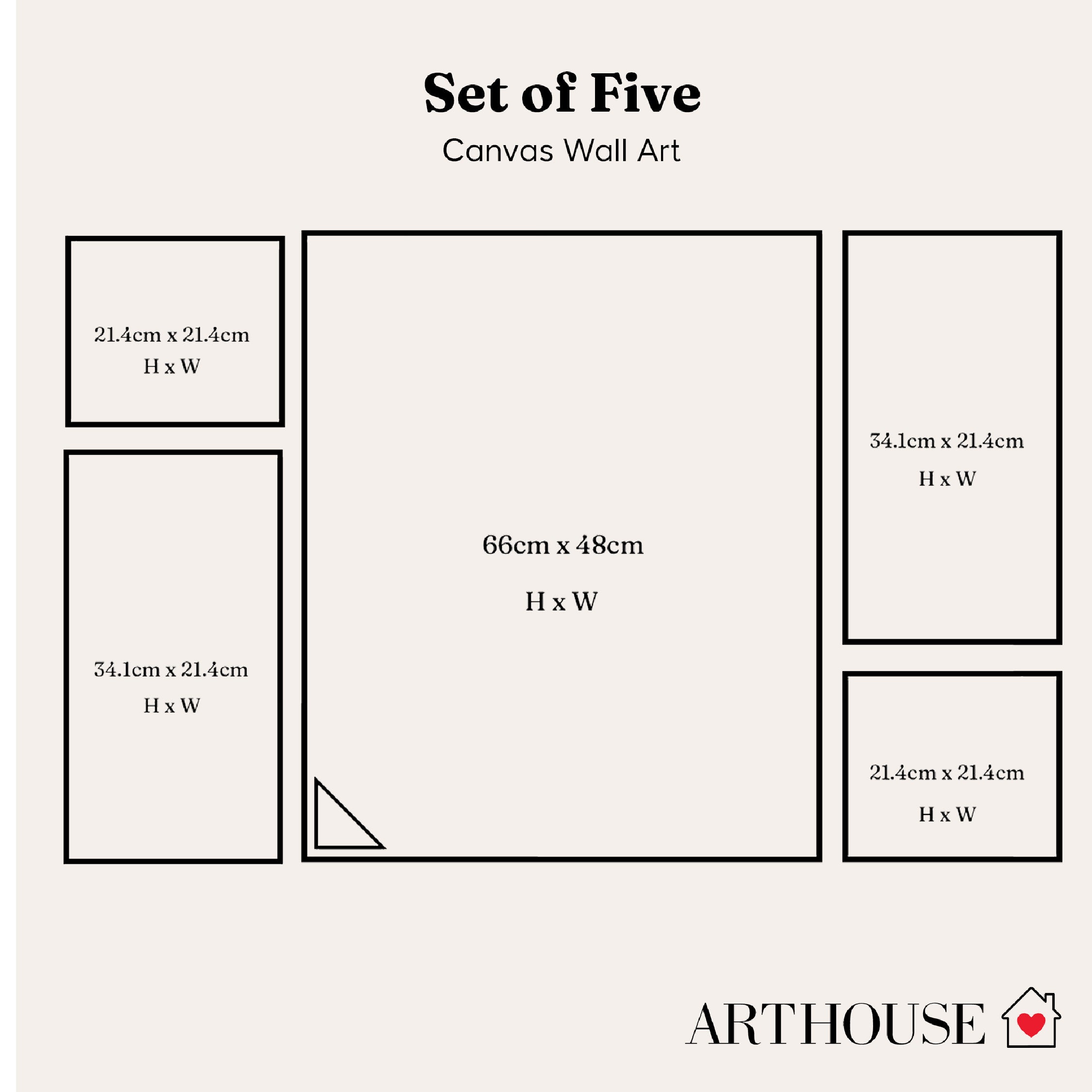 Arthouse Paris in Bloom 5 in 1 Canvas Set