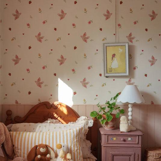 Summer Festival Cream & Blush Wallpaper