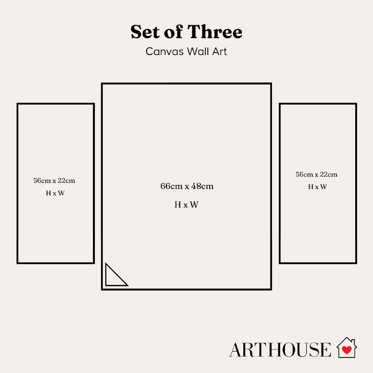Arthouse Elephant 3 in 1 Canvas Set