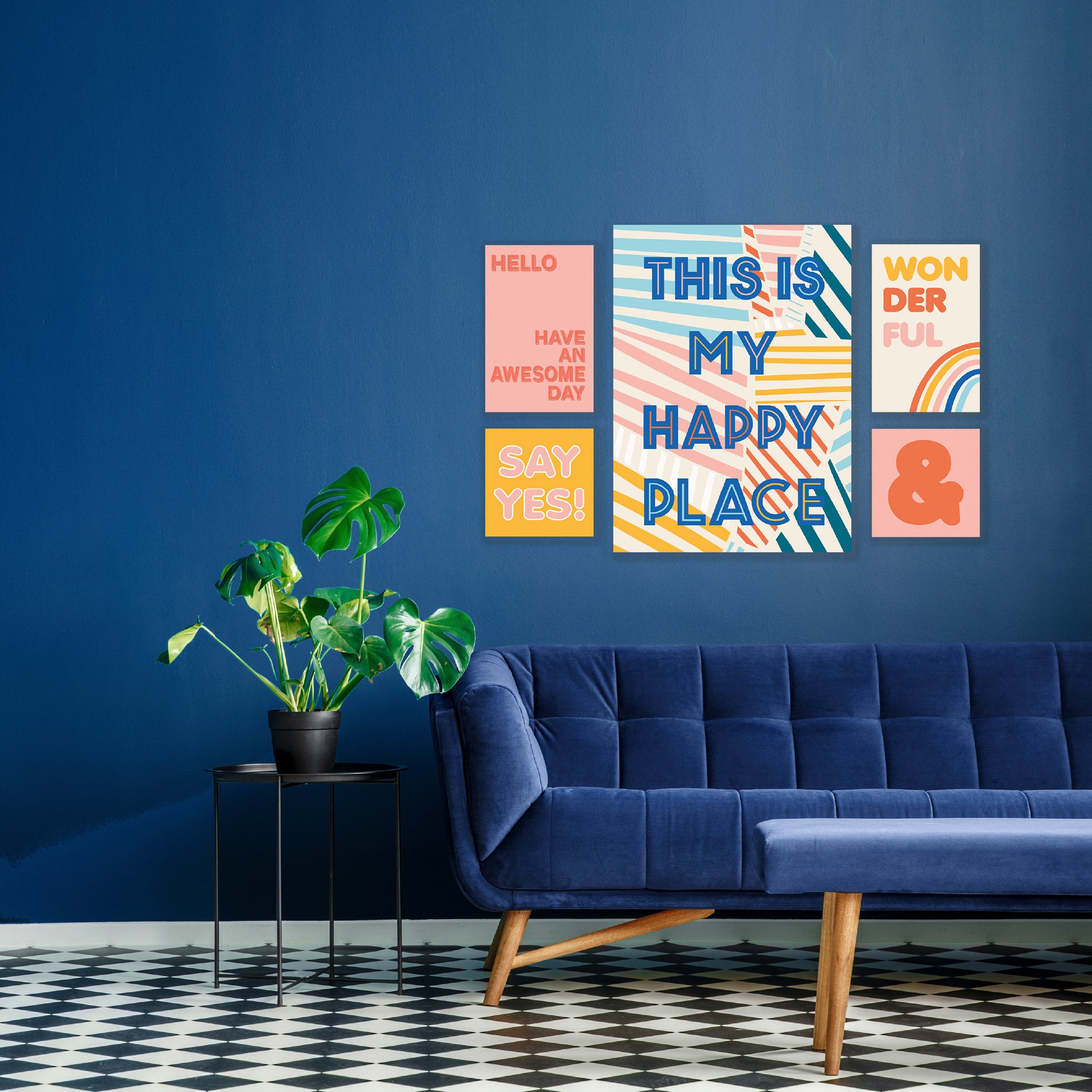 Arthouse Slogan 5 in1 Canvas Set