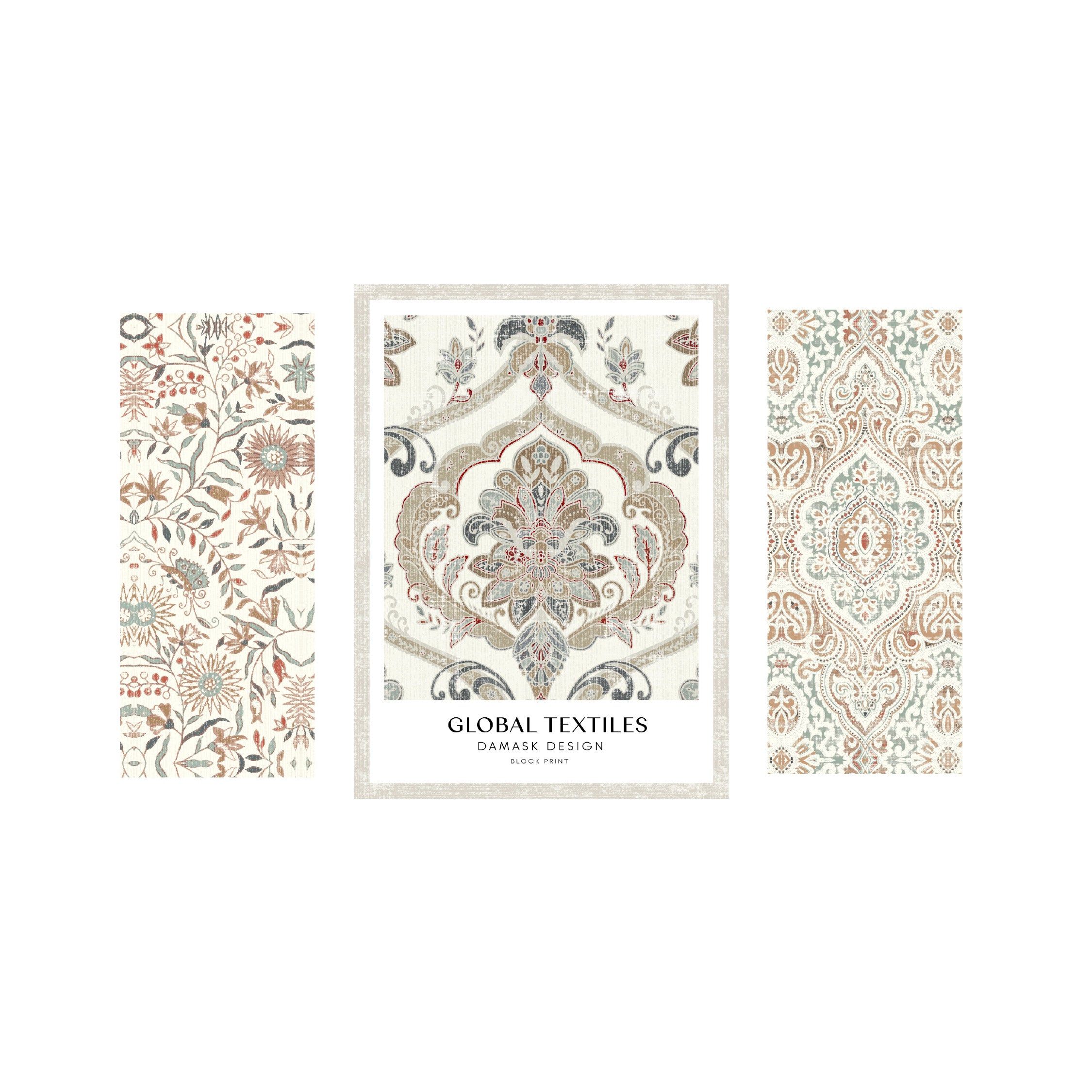 Arthouse Damask 3 in 1 Canvas Set