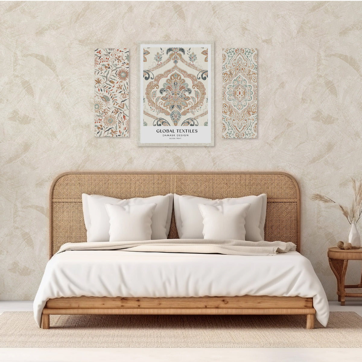 Arthouse Damask 3 in 1 Canvas Set