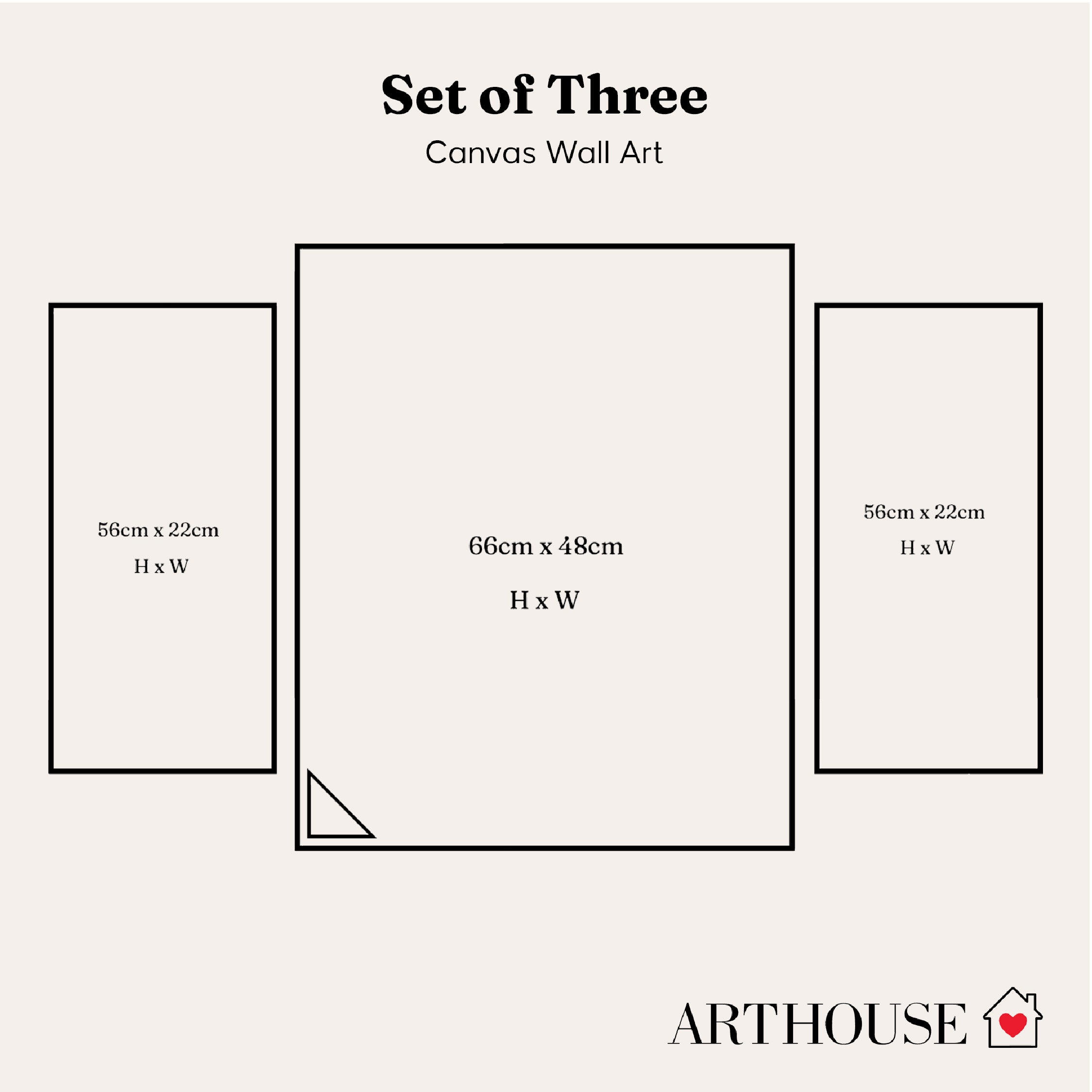 Arthouse Damask 3 in 1 Canvas Set